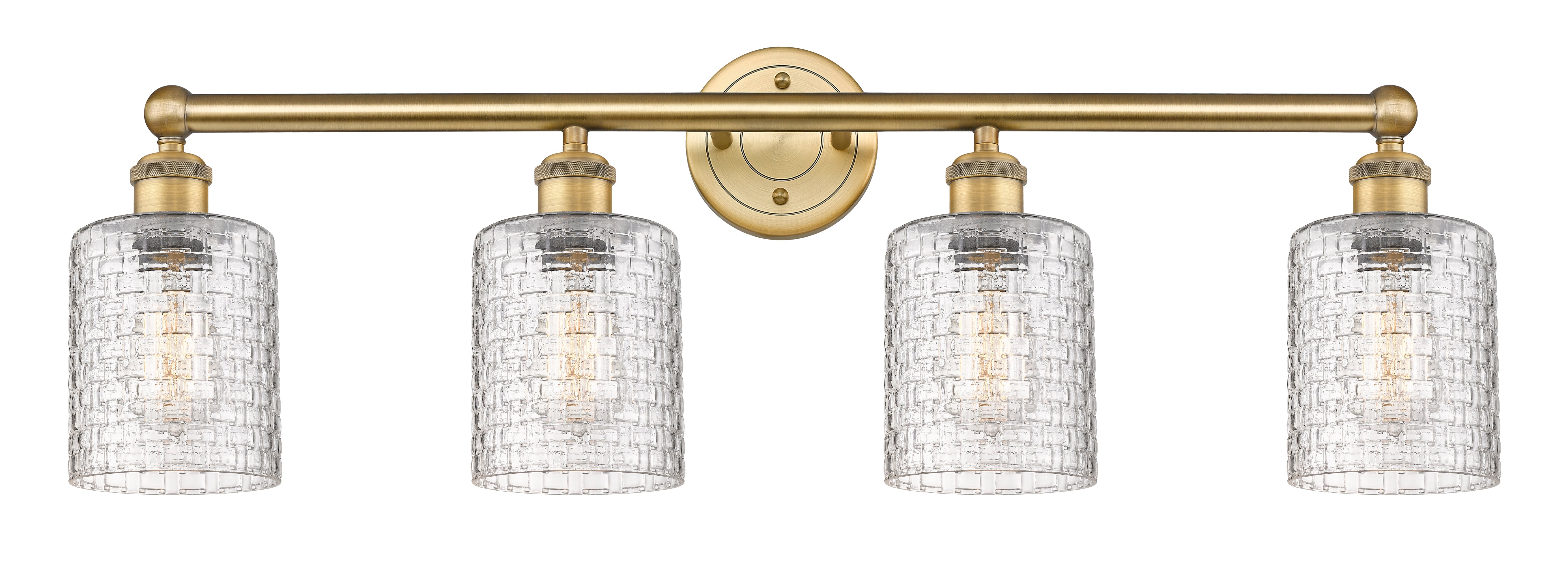Edison Bath Vanity Light 32 Inch Brass