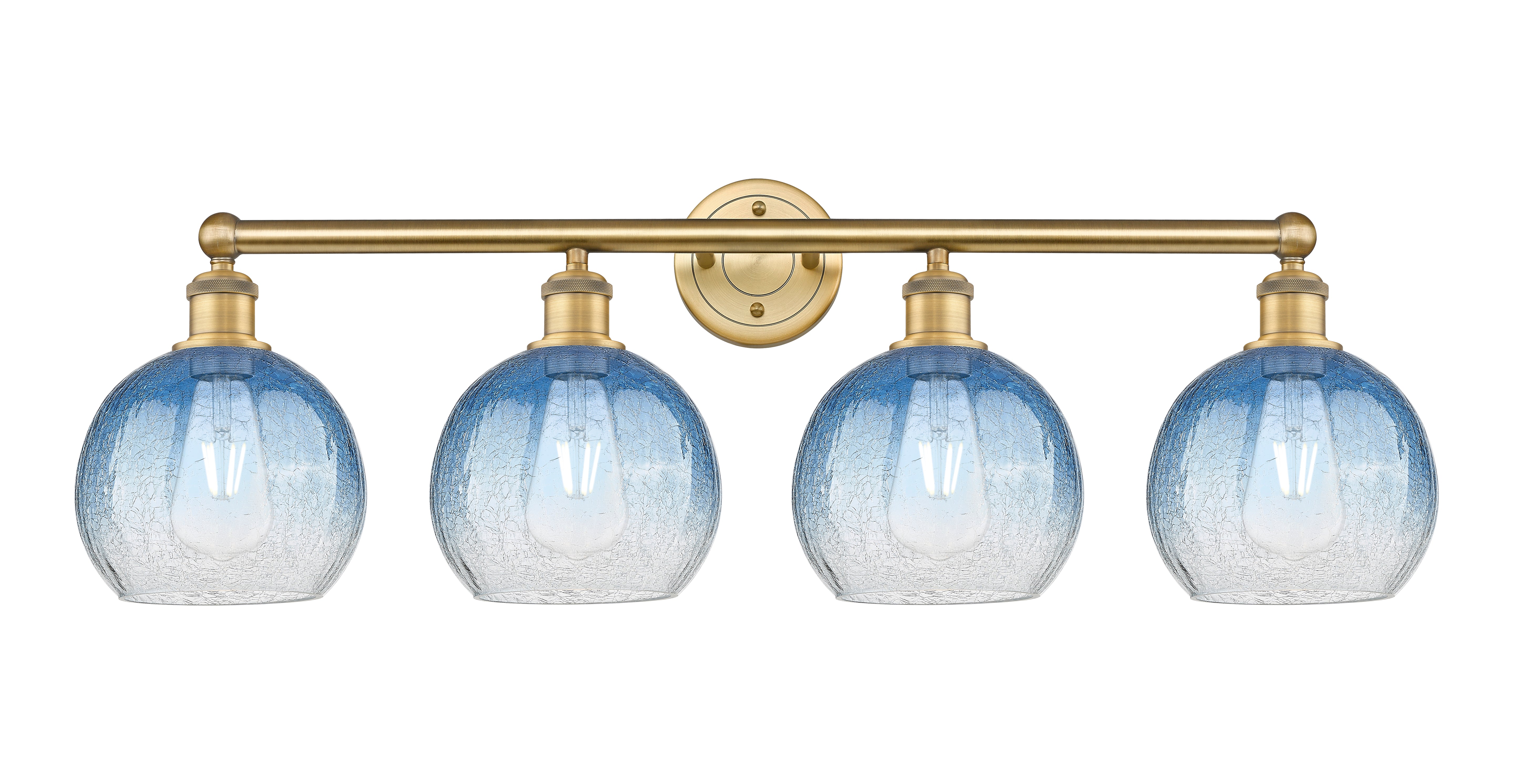 Edison Bath Vanity Light Cast Brass 33 Inch