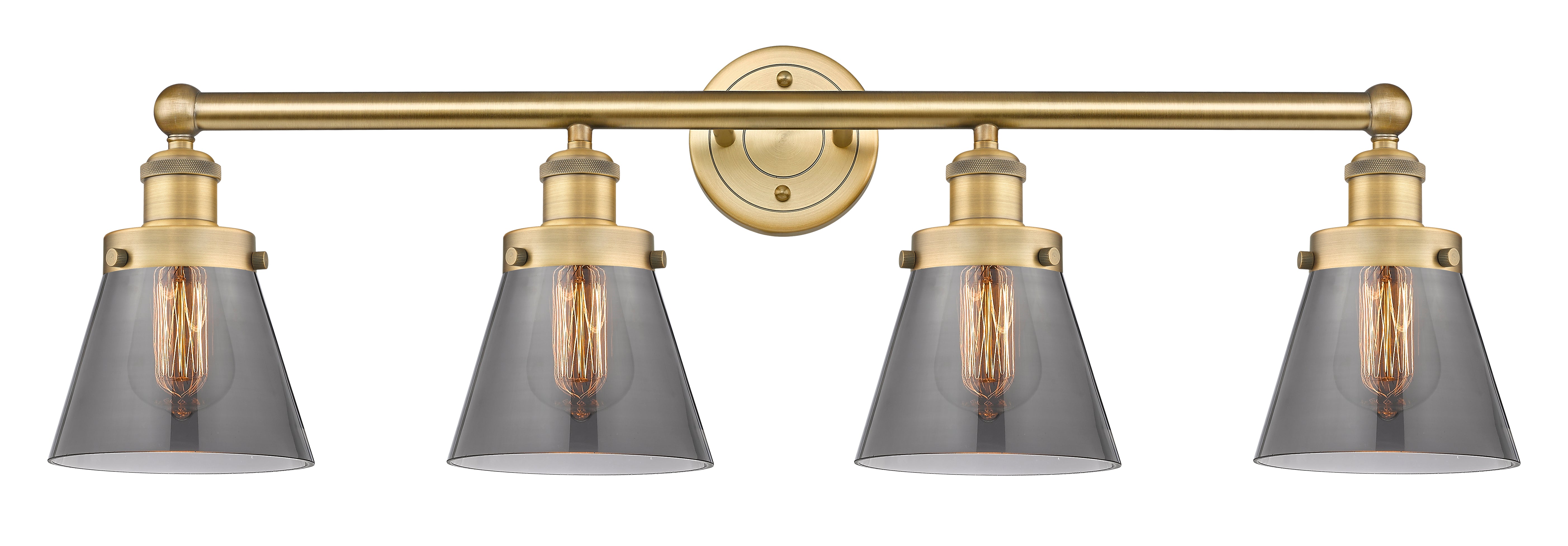 Edison Vanity Cast Brass Art Nouveau