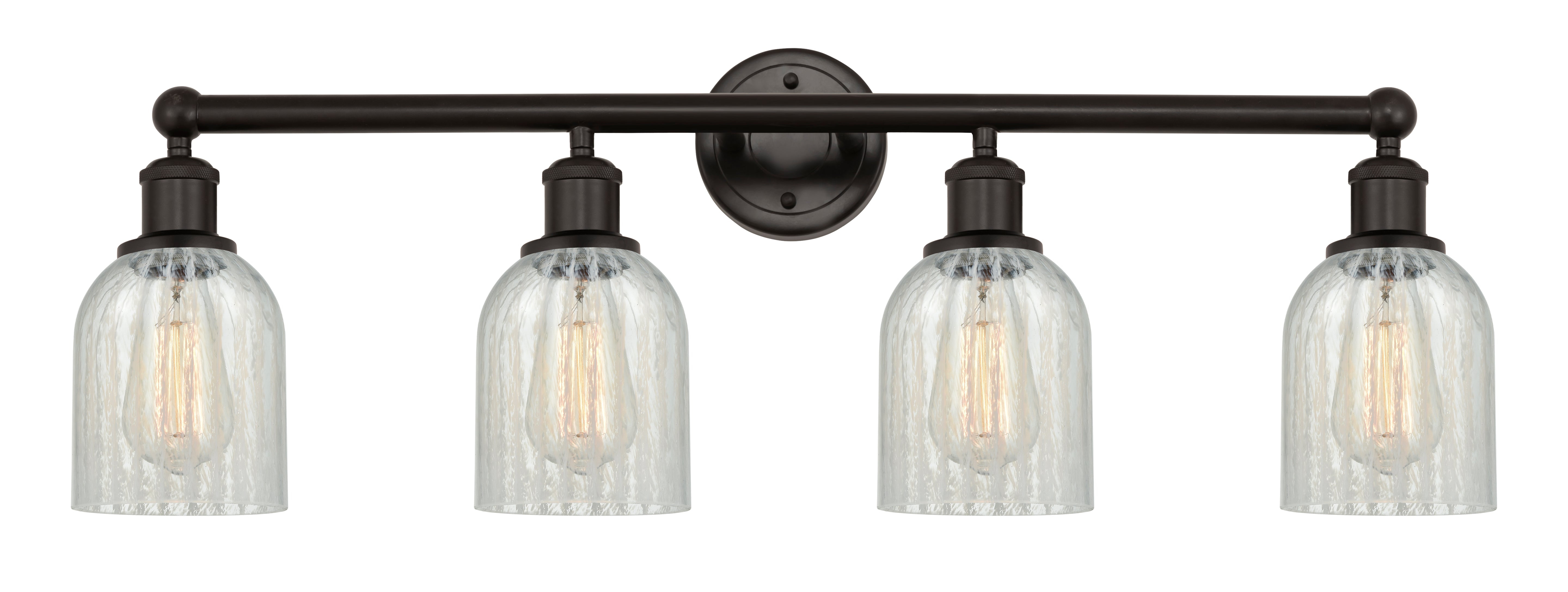 Edison Bath Vanity Light Glass Steel