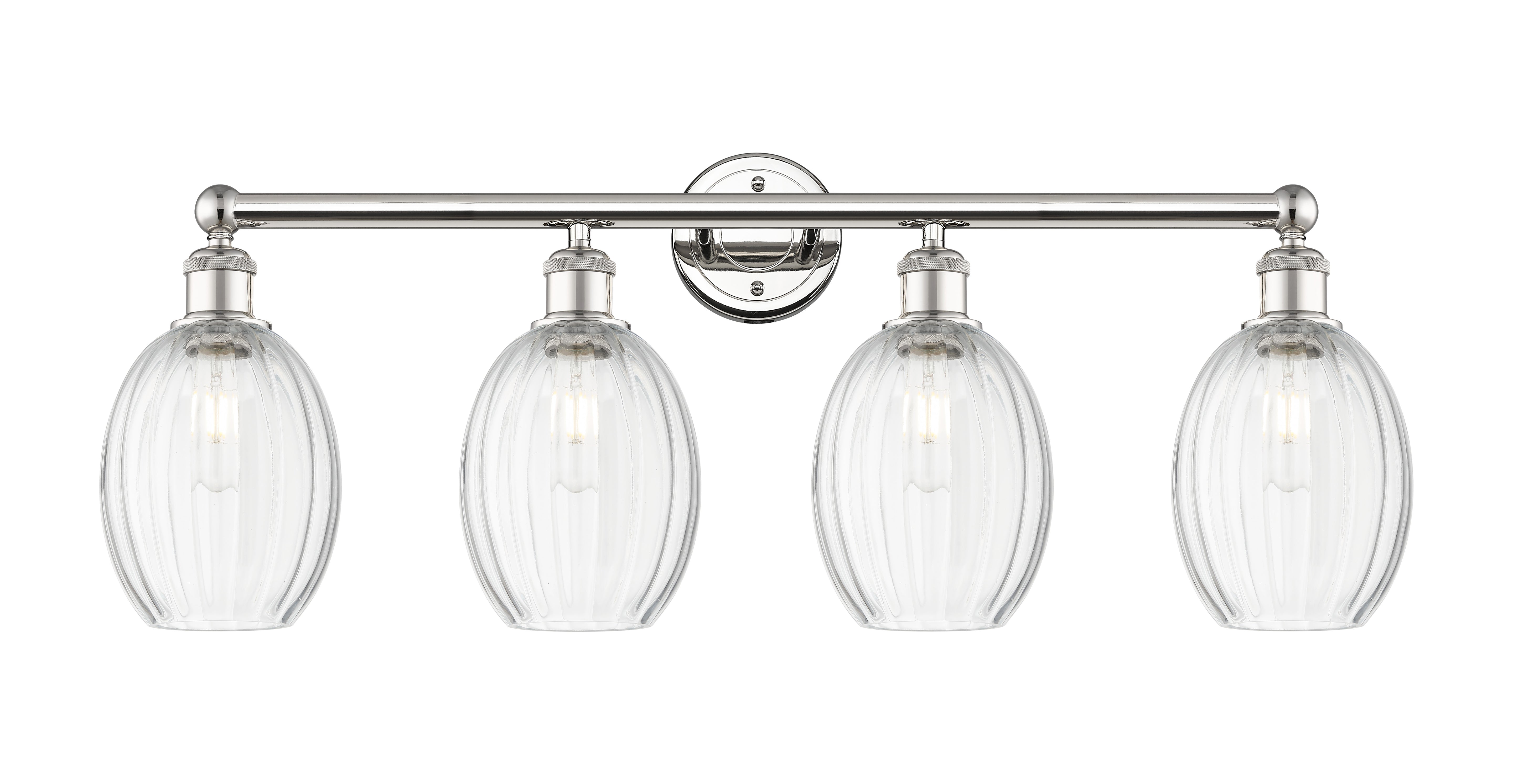 Edison Bath Vanity Light Cast Brass Glass