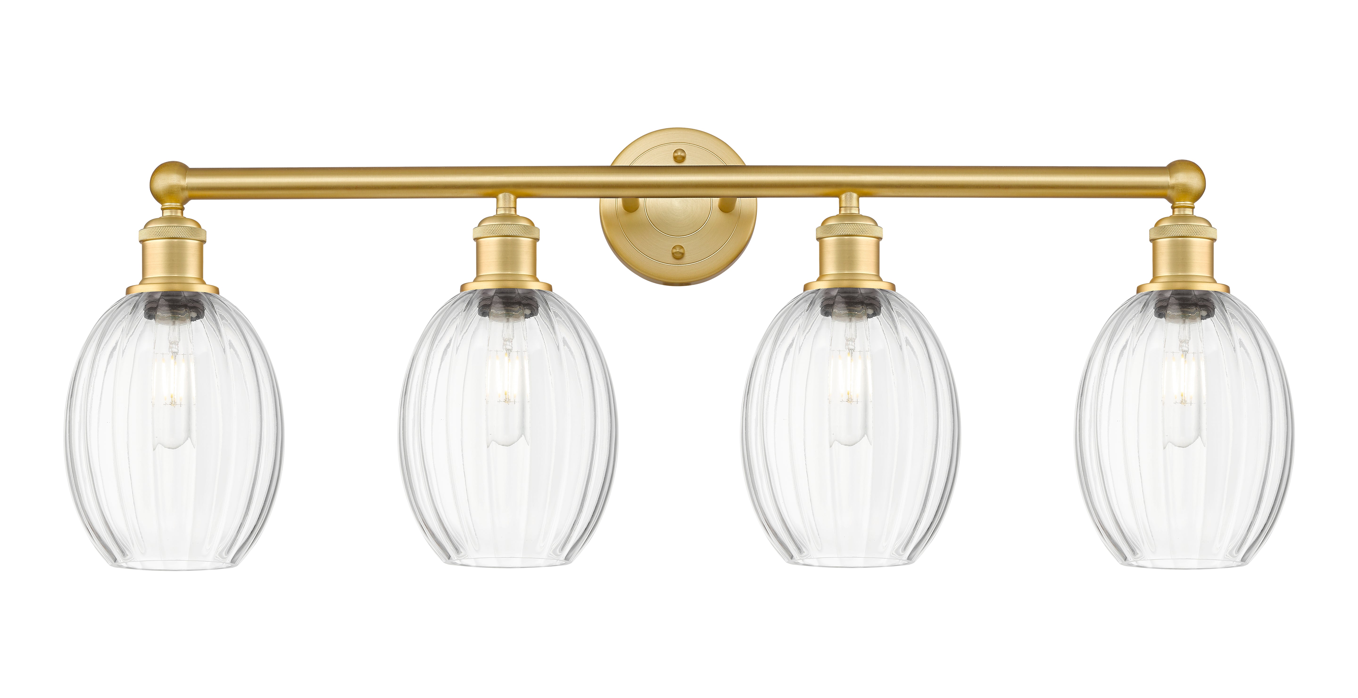 Edison Bath Vanity Light Cast Brass Glass