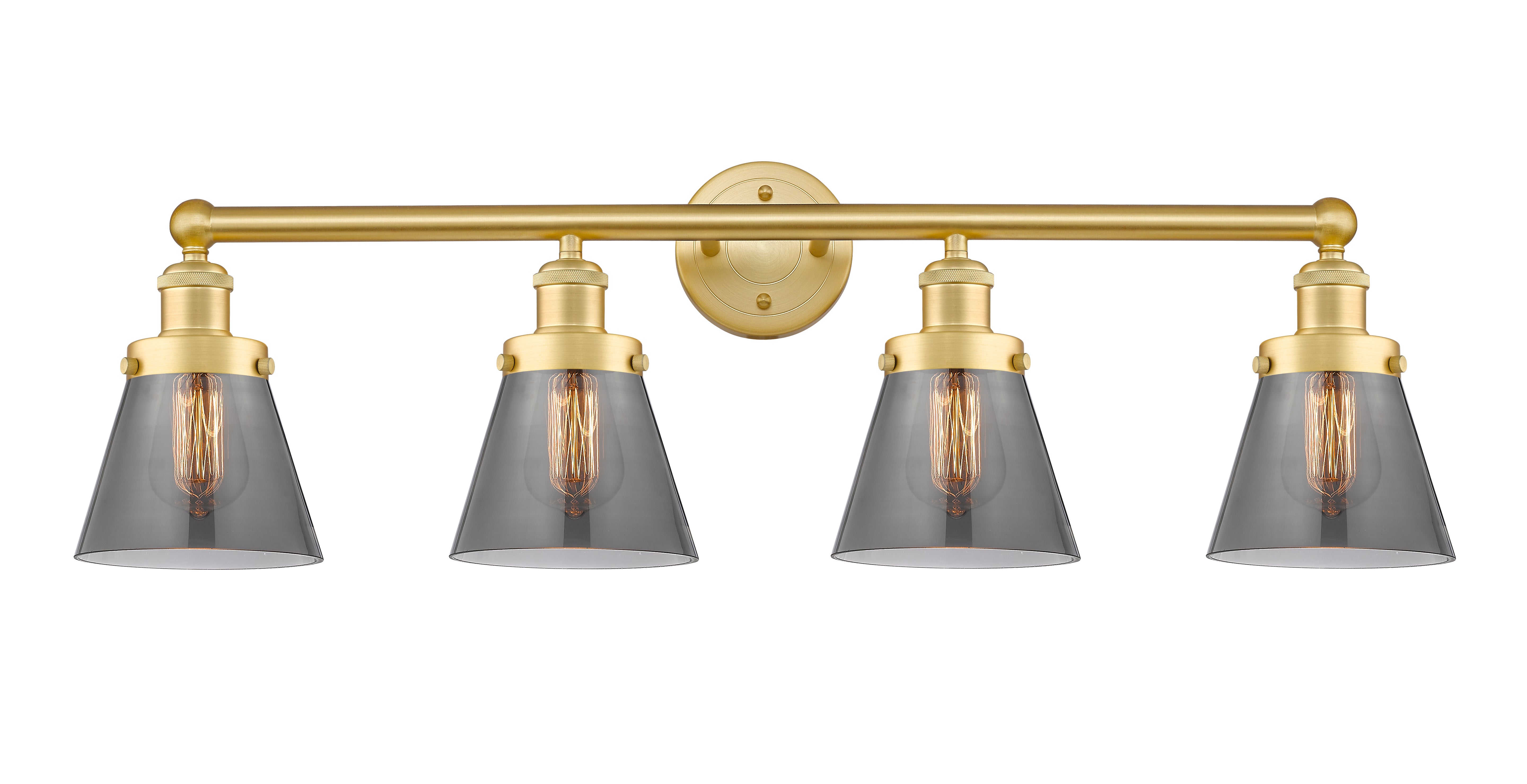 Edison Vanity Cast Brass Art Nouveau