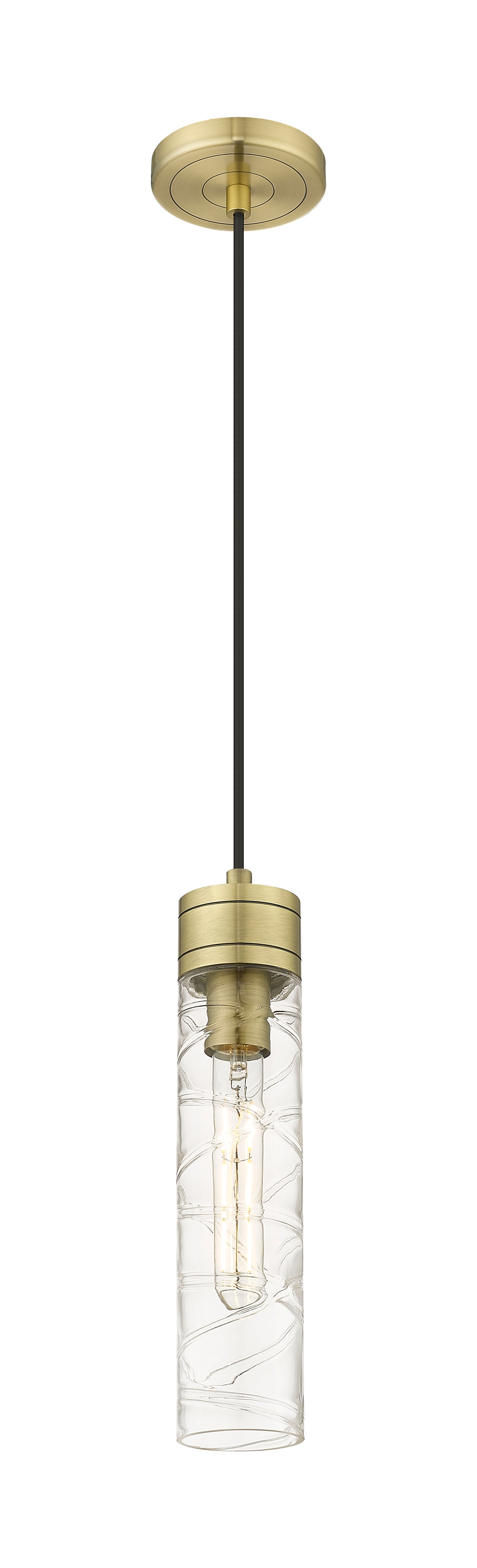 Downtown Urban Mini Pendant Antique Brass