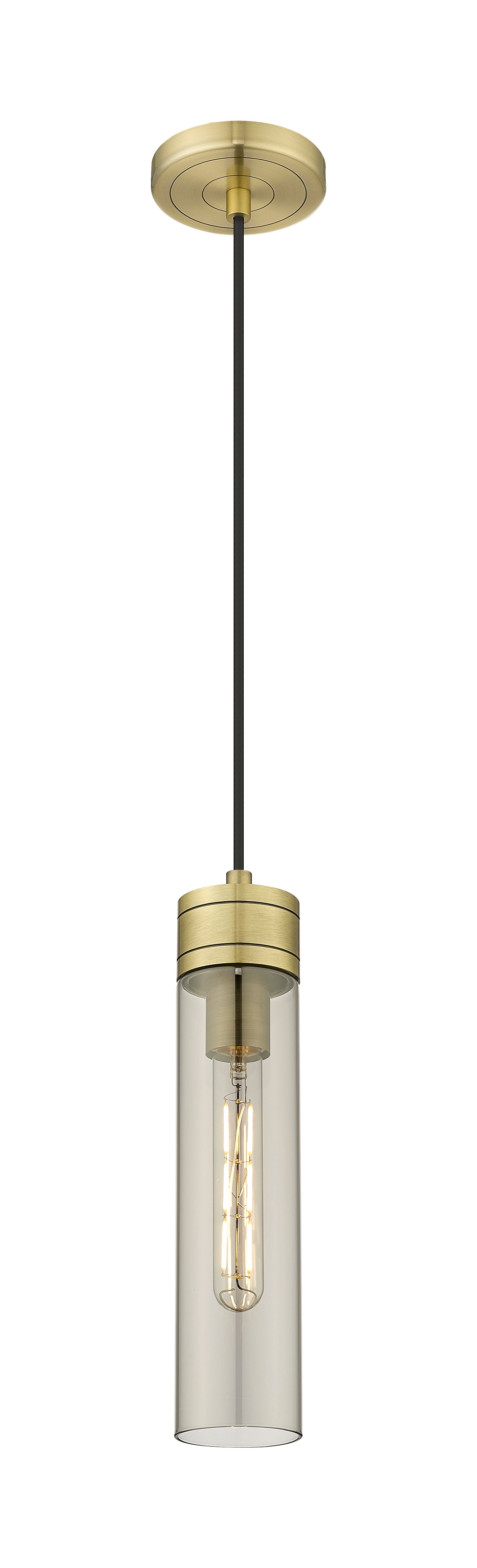 Downtown Urban Mini Pendant Antique Brass