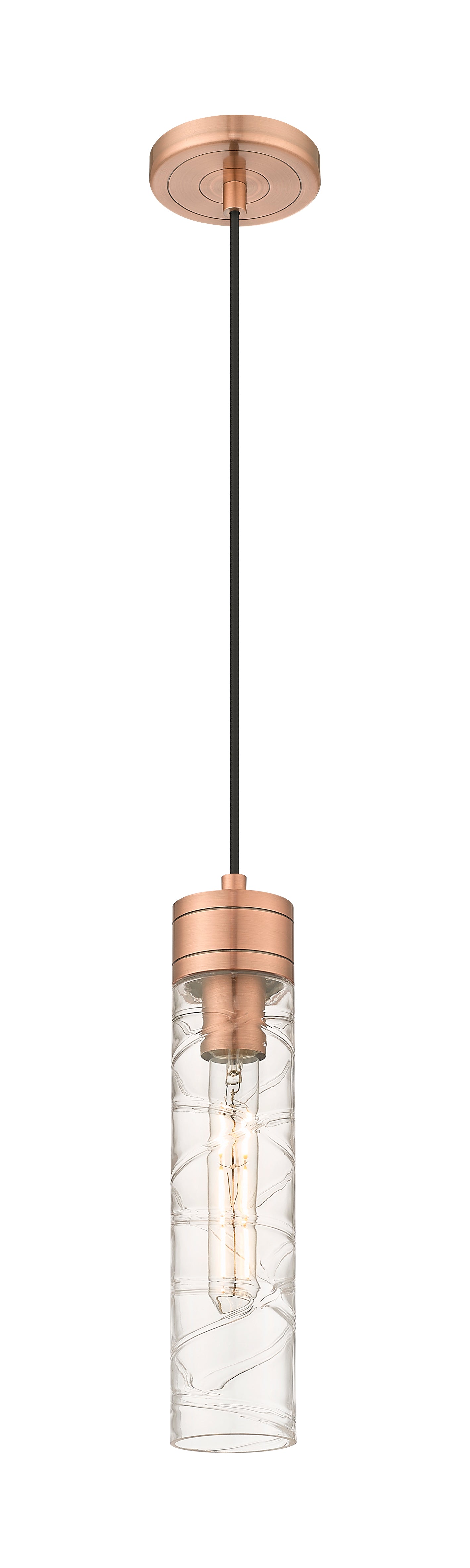 Downtown Urban Mini Pendant Antique Brass