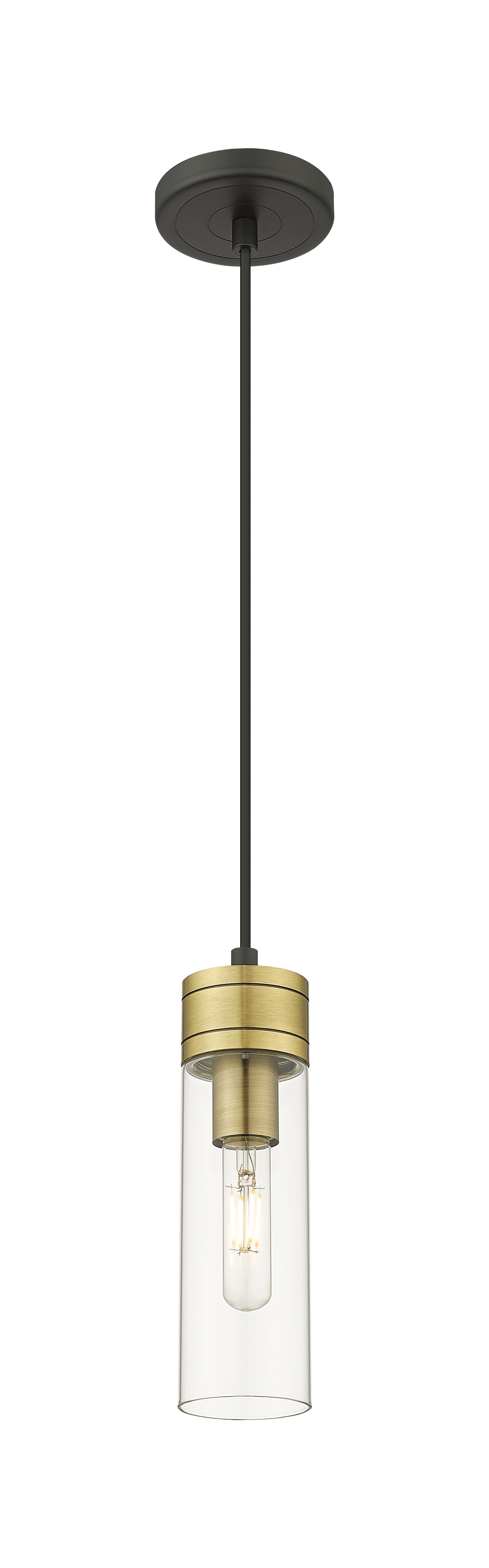 Downtown Urban Mini Pendant Antique Brass