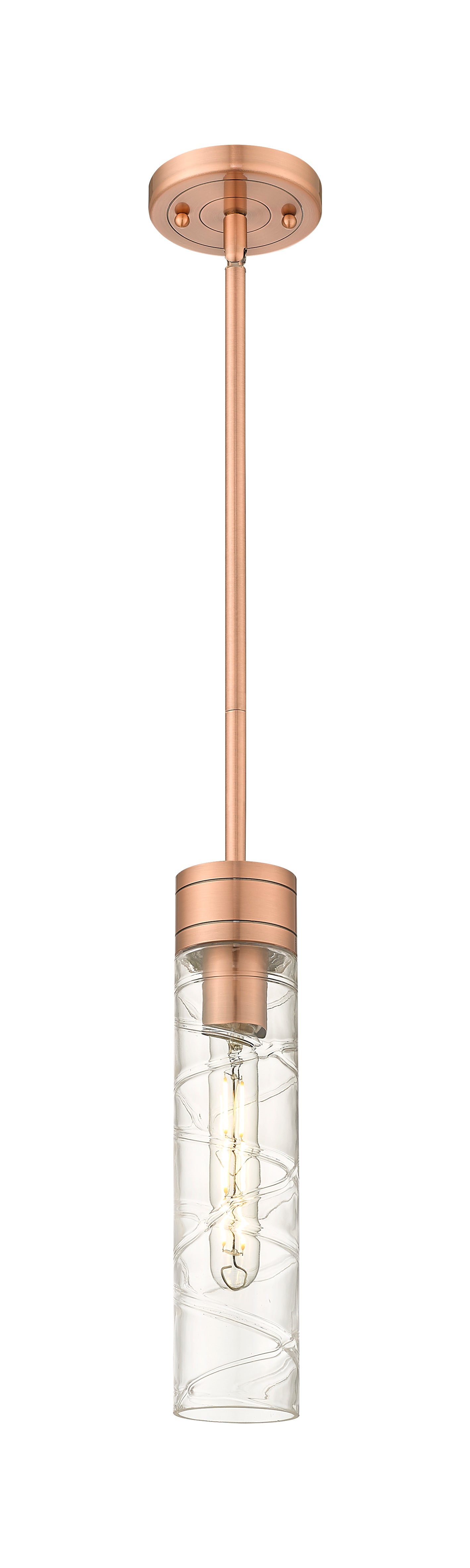 Downtown Urban Mini Pendant Antique Brass