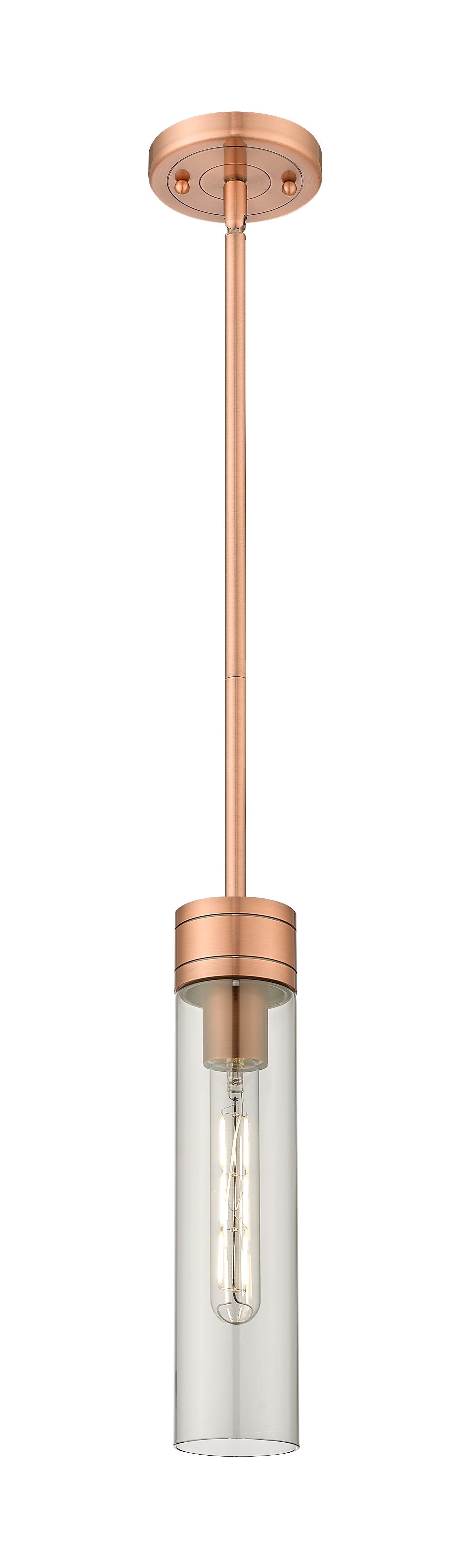 Downtown Urban Mini Pendant Antique Brass
