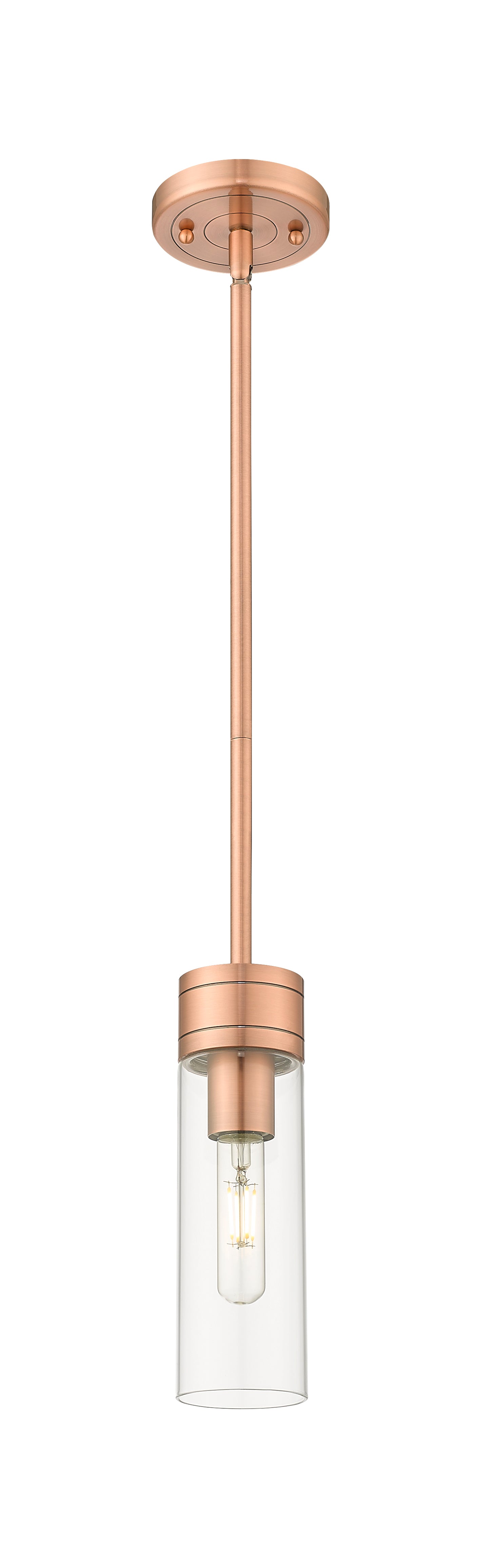 Downtown Urban Mini Pendant Antique Brass