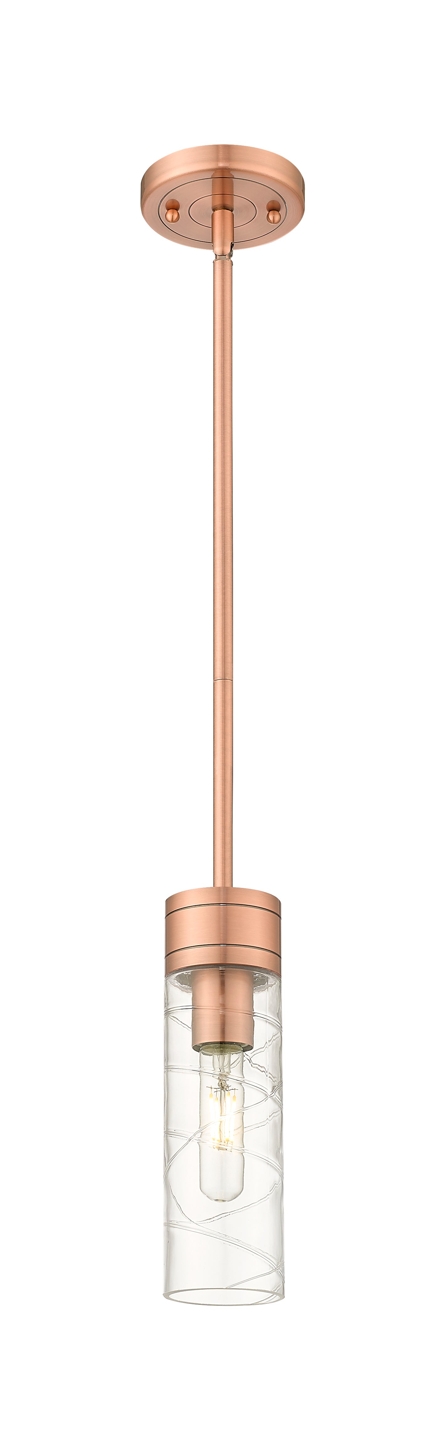Downtown Urban Mini Pendant Antique Brass