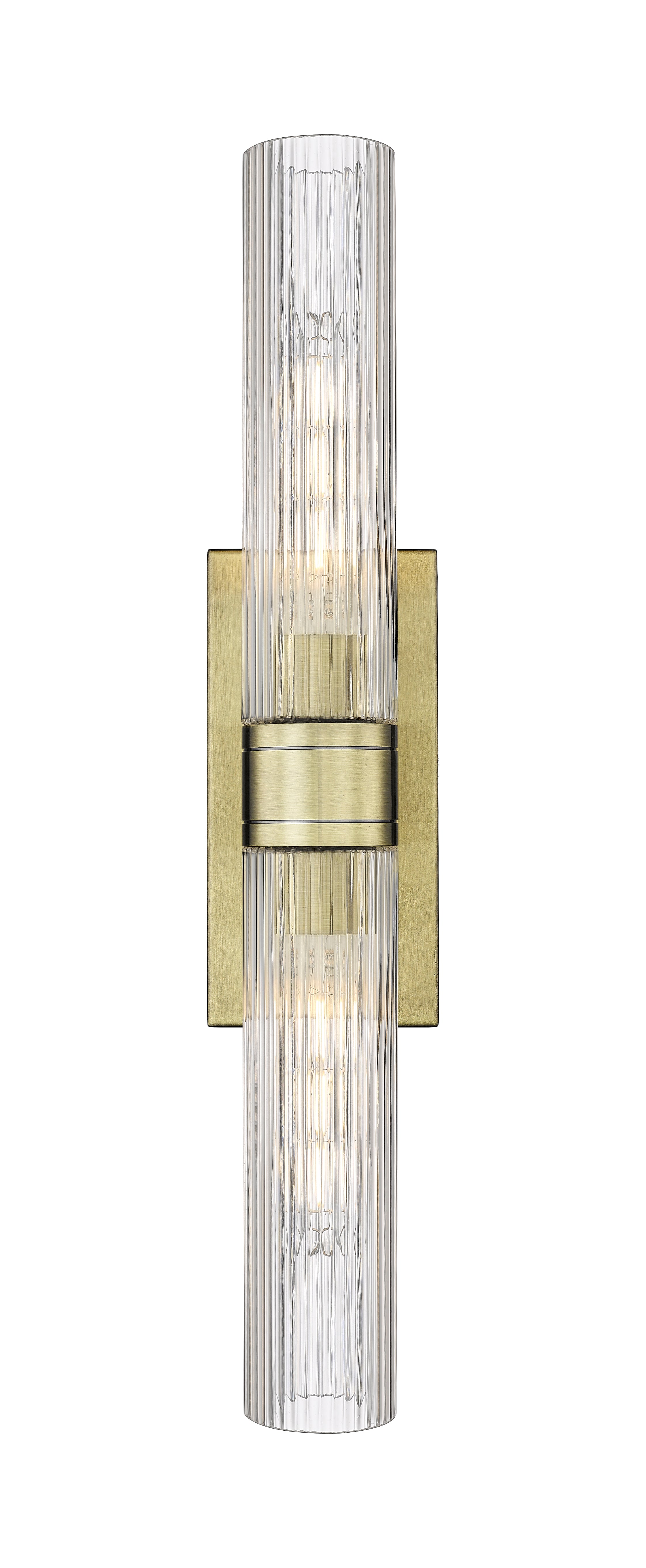 Downtown Urban Sconce Cast Brass Steel