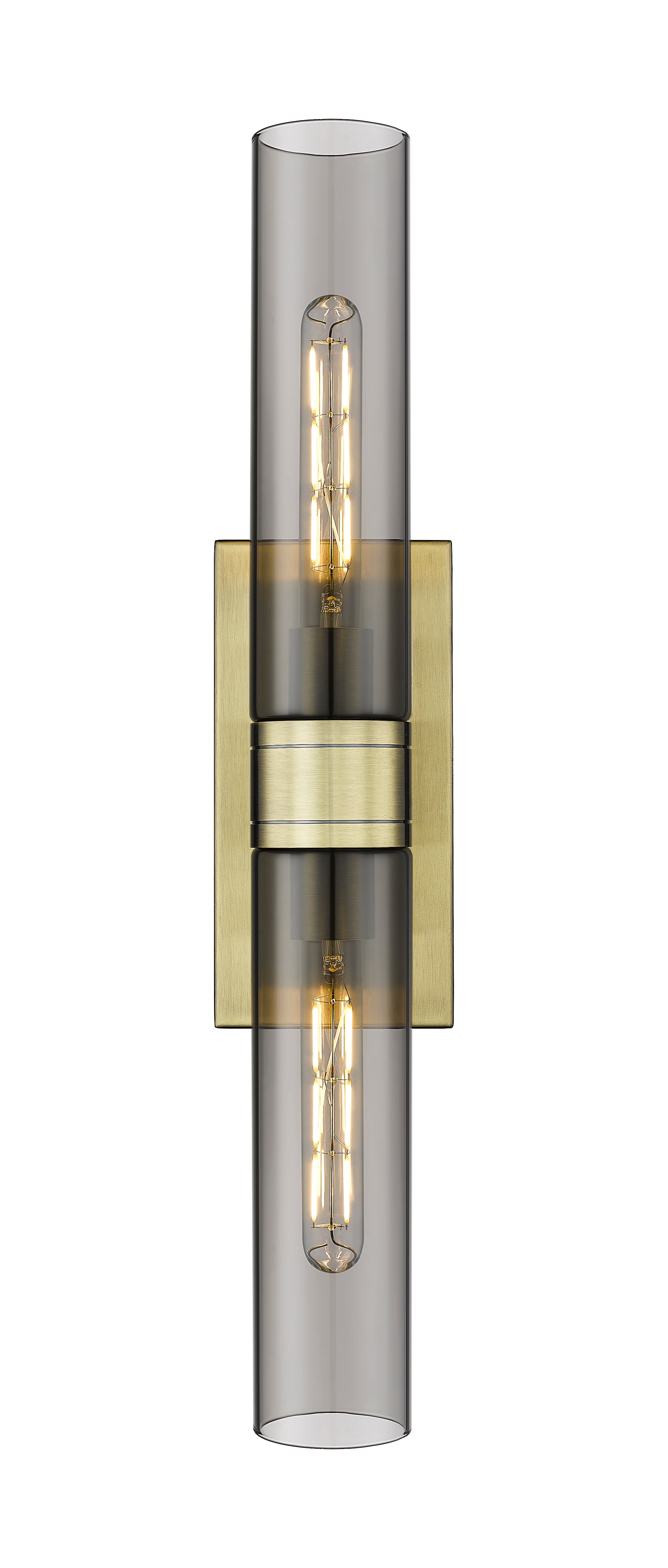 Downtown Urban Sconce Cast Brass Steel
