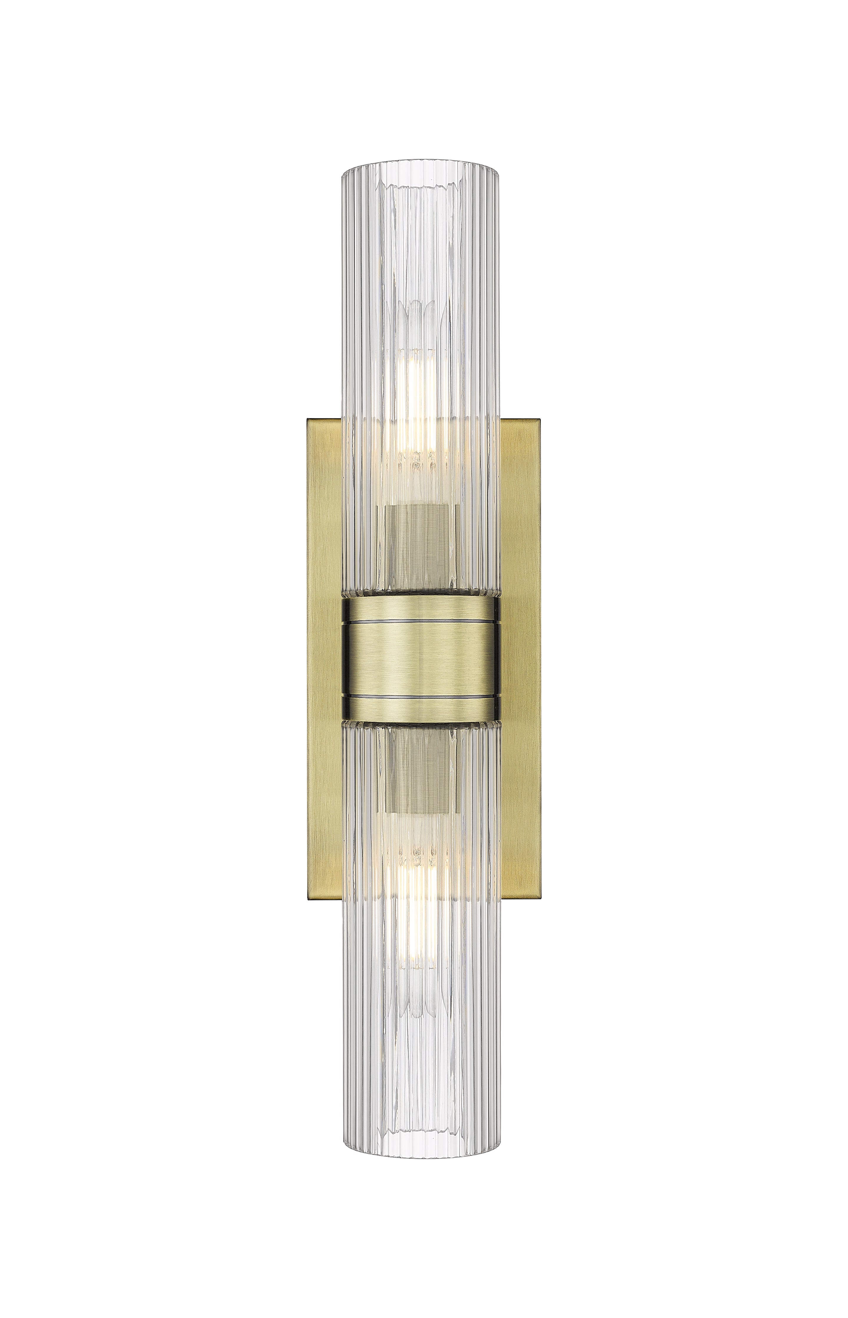 Downtown Urban Linear Bath Vanity Cast Brass