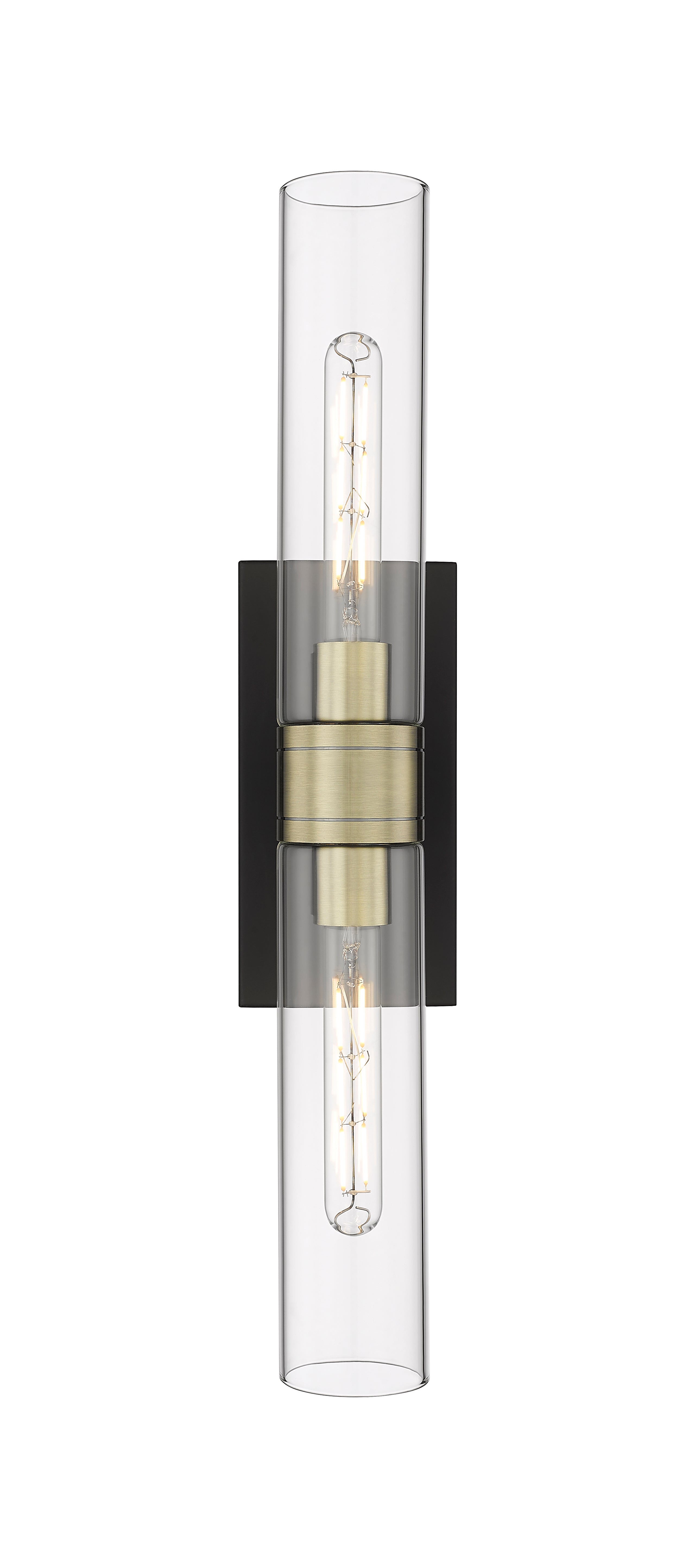 Downtown Urban Sconce Cast Brass Steel