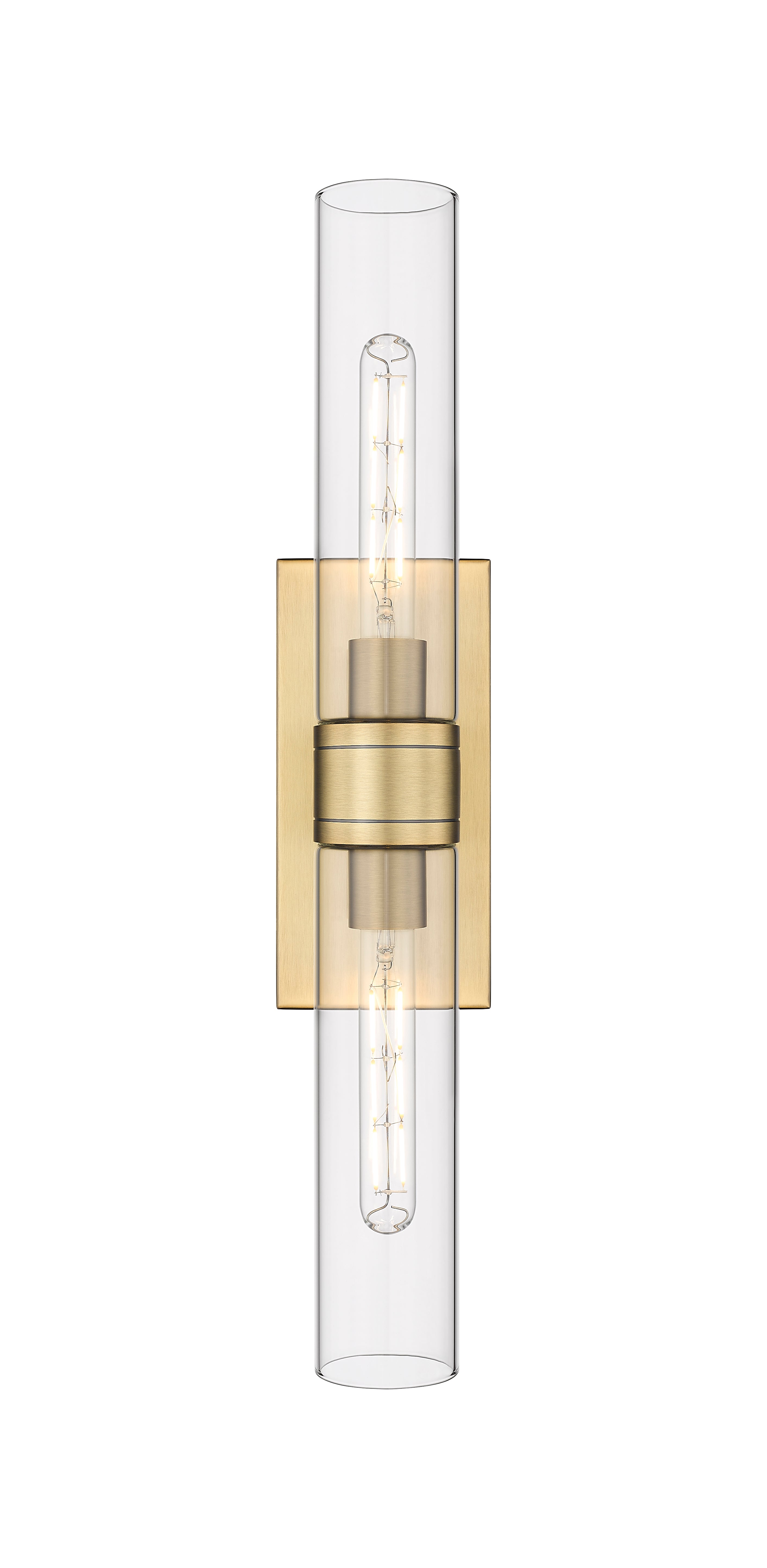 Downtown Urban Sconce Cast Brass Steel