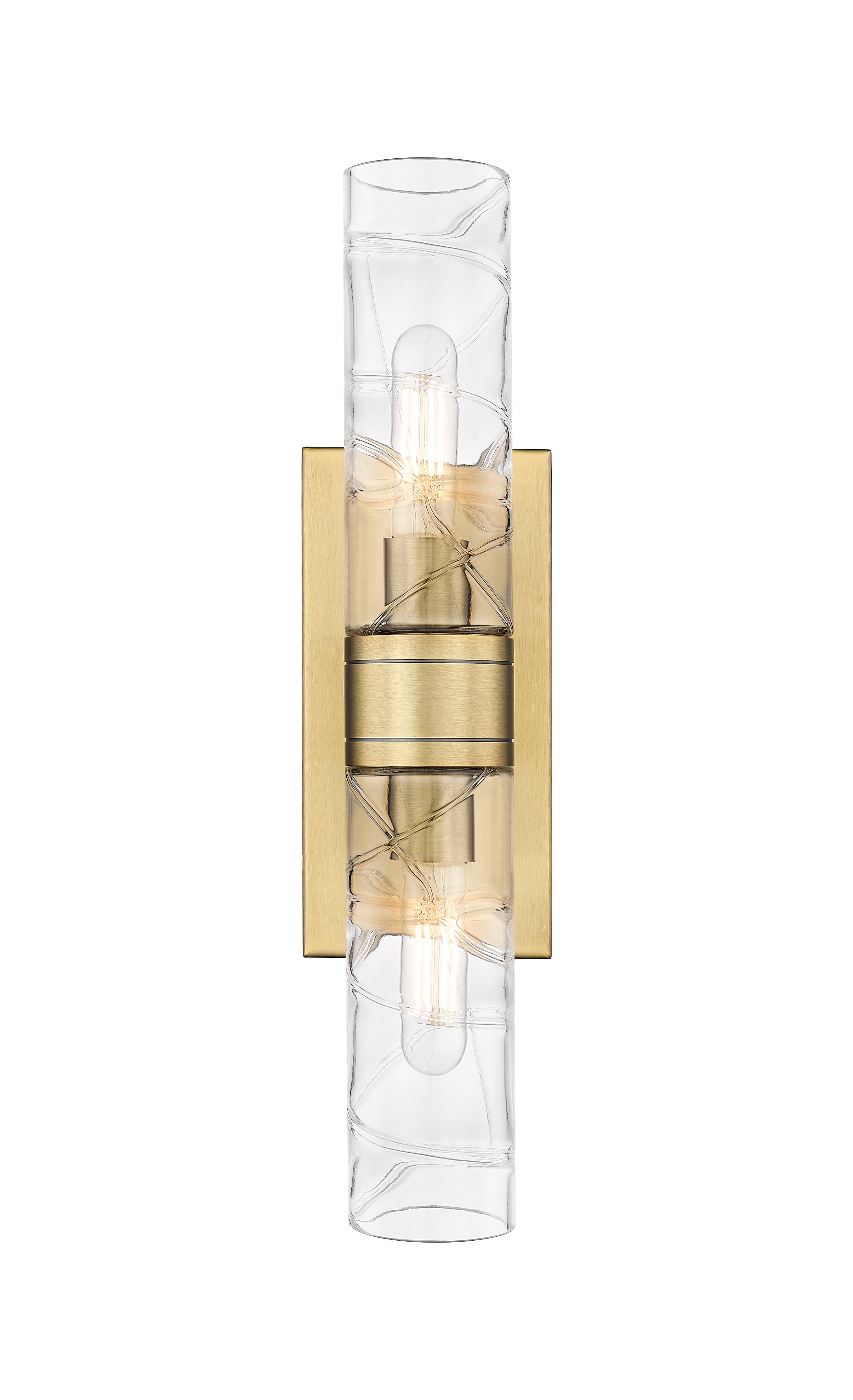 Downtown Urban Linear Bath Vanity Cast Brass