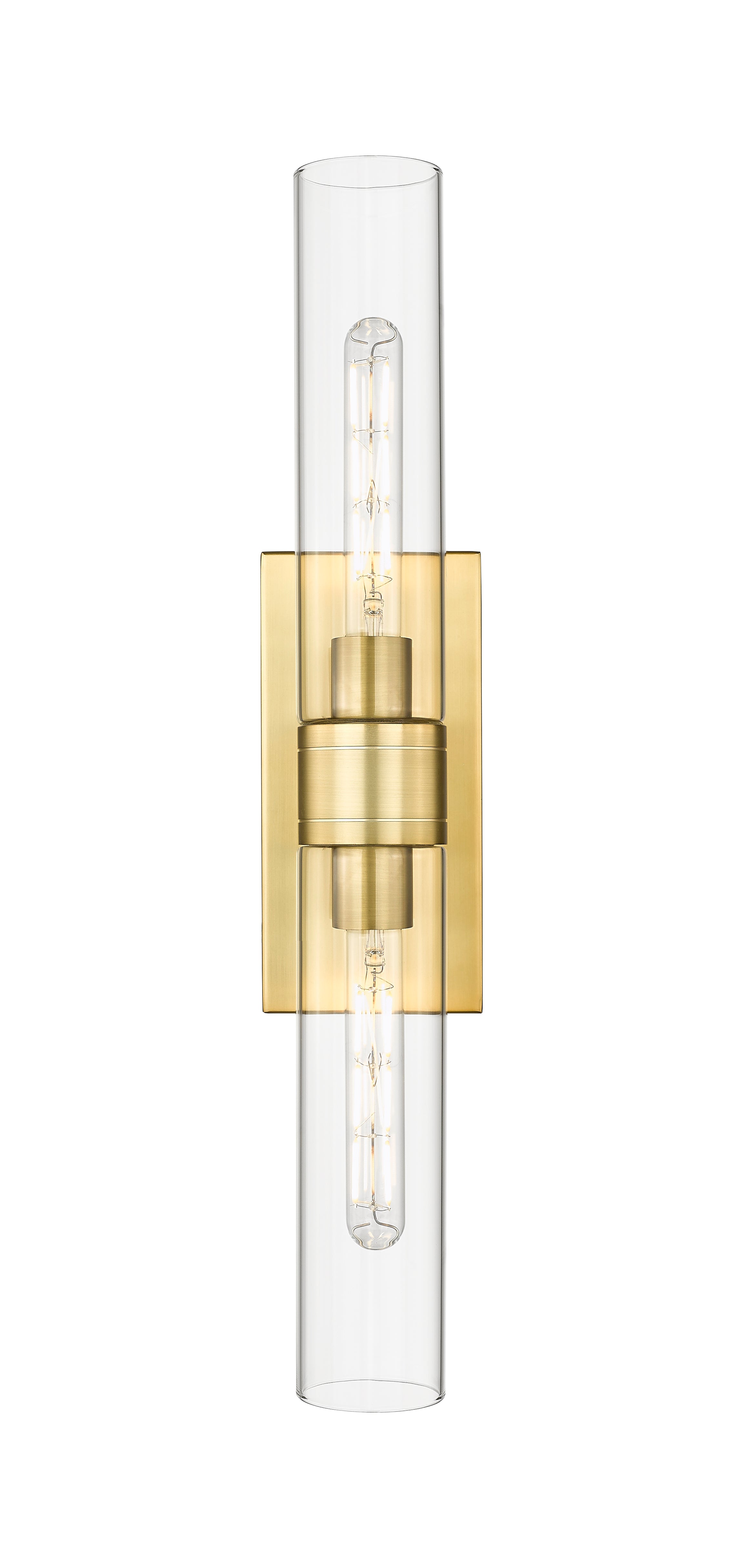 Downtown Urban Sconce Cast Brass Steel