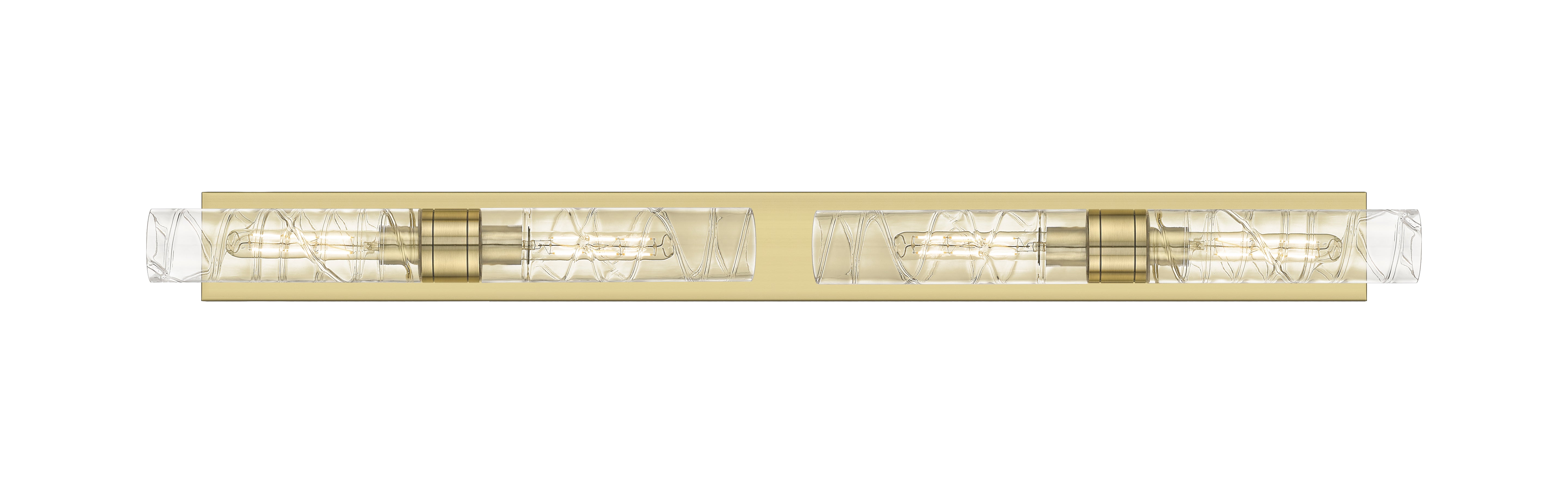 Downtown Urban Linear Bath Vanity Light Brass