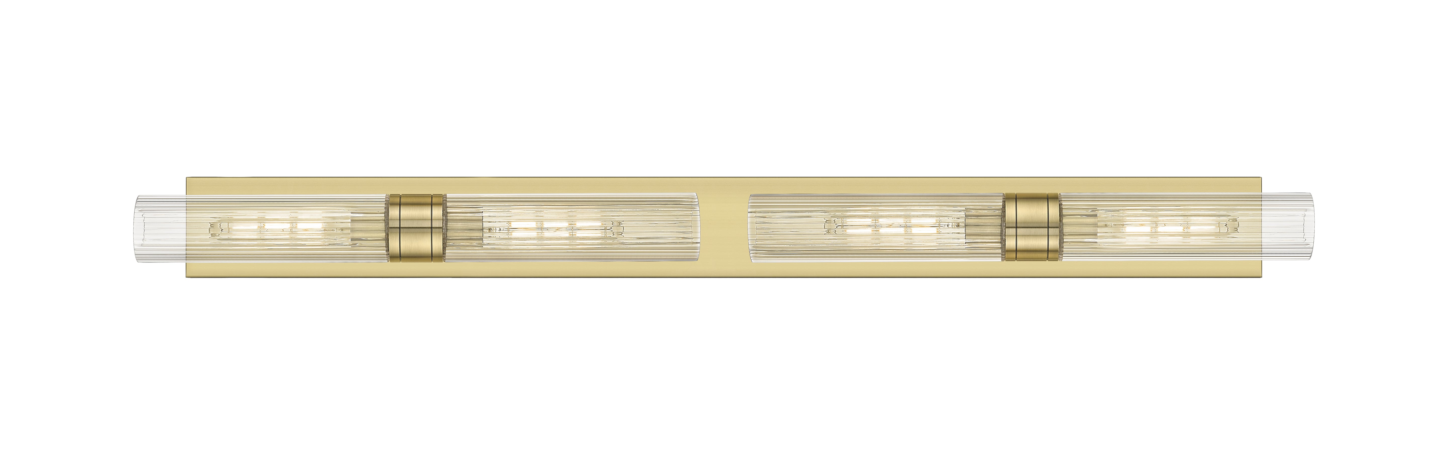 Downtown Urban Linear Bath Vanity Light Brass