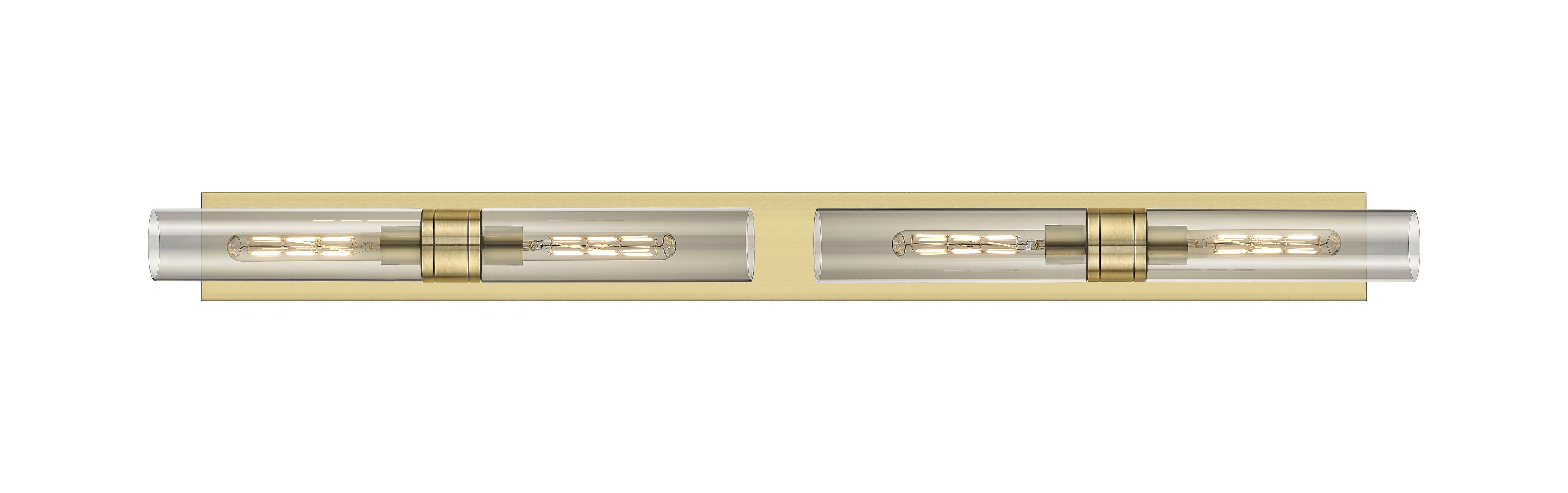 Downtown Urban Linear Bath Vanity Light Brass