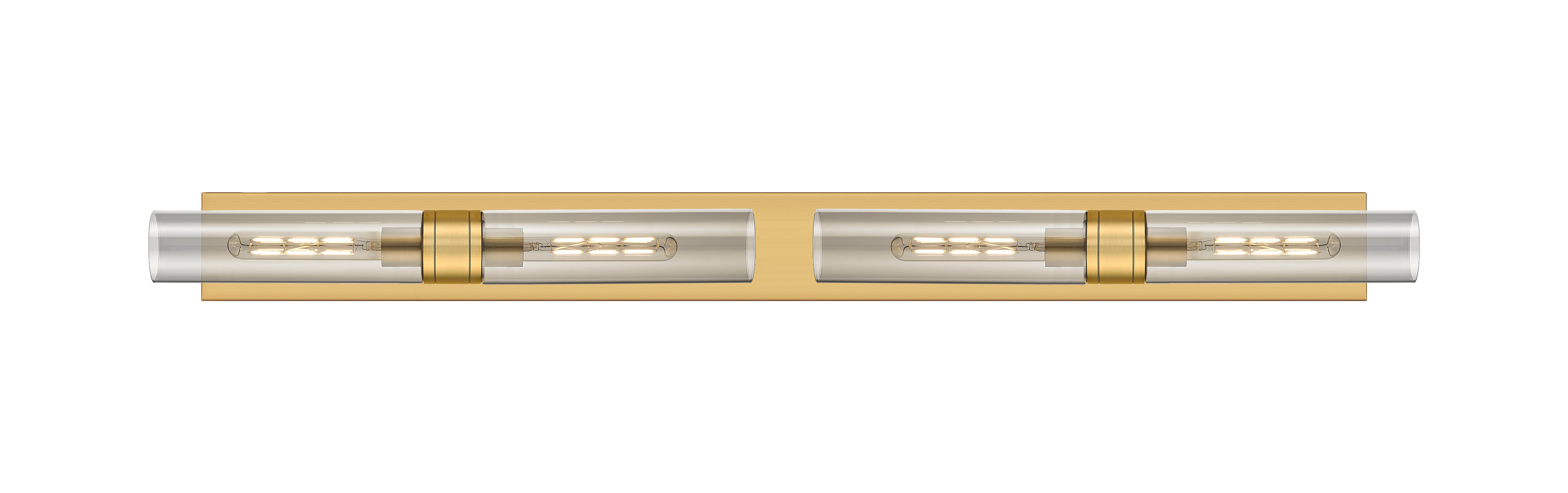 Downtown Urban Linear Bath Vanity Light Brass