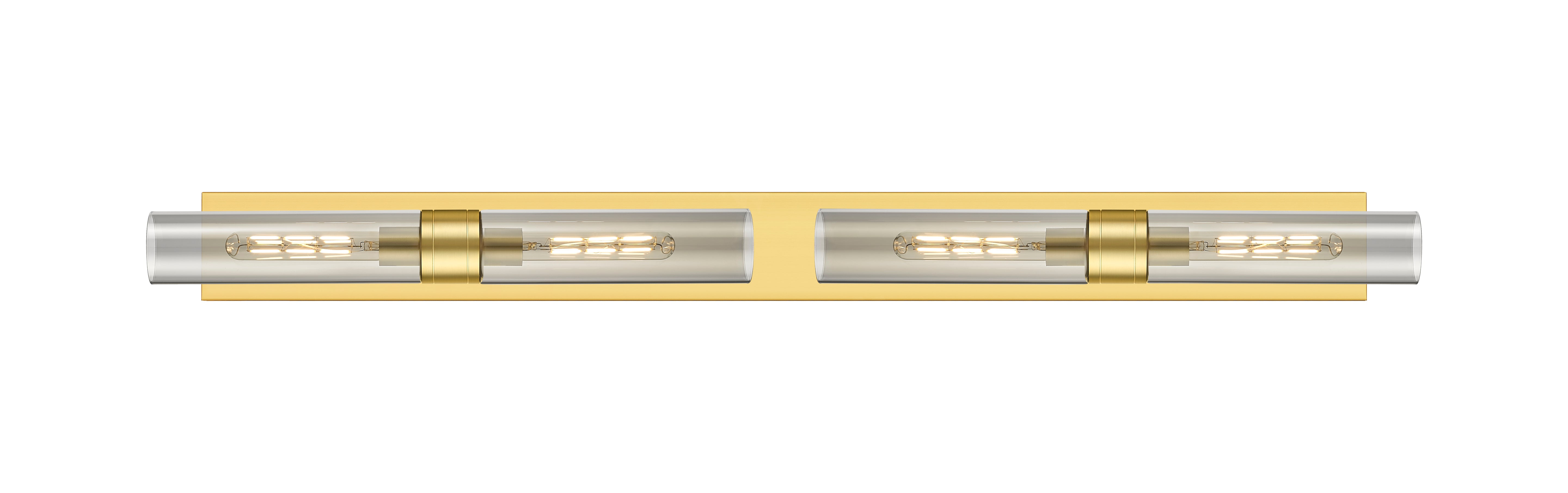 Downtown Urban Linear Bath Vanity Light Brass