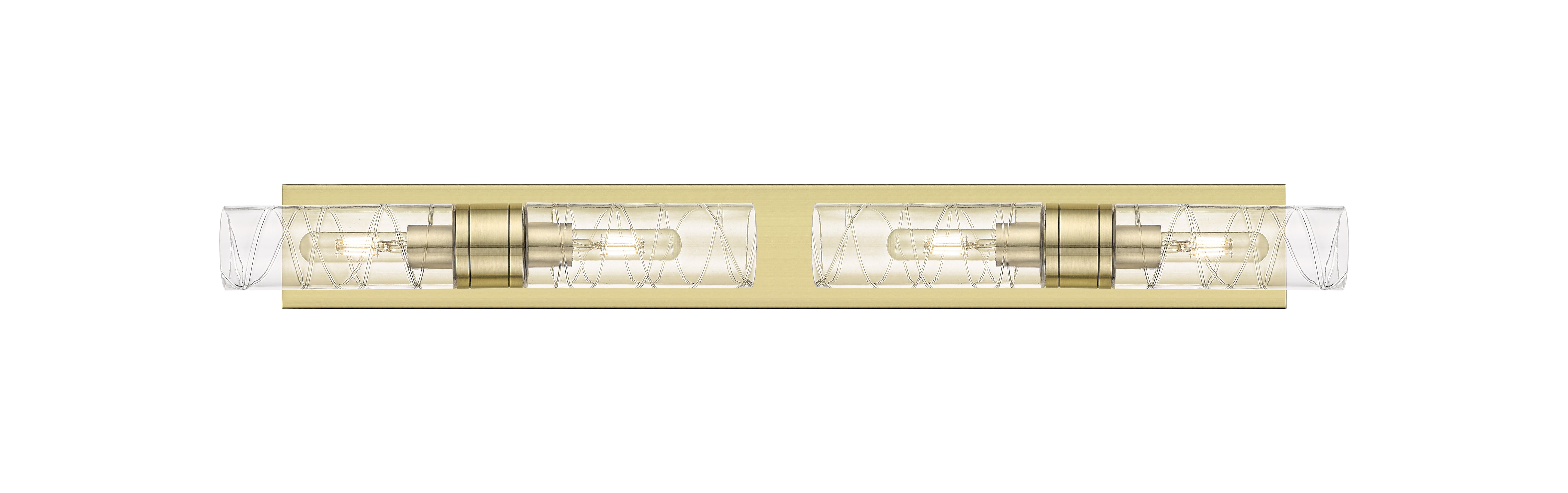 Downtown Urban Linear Bath Vanity Cast Brass