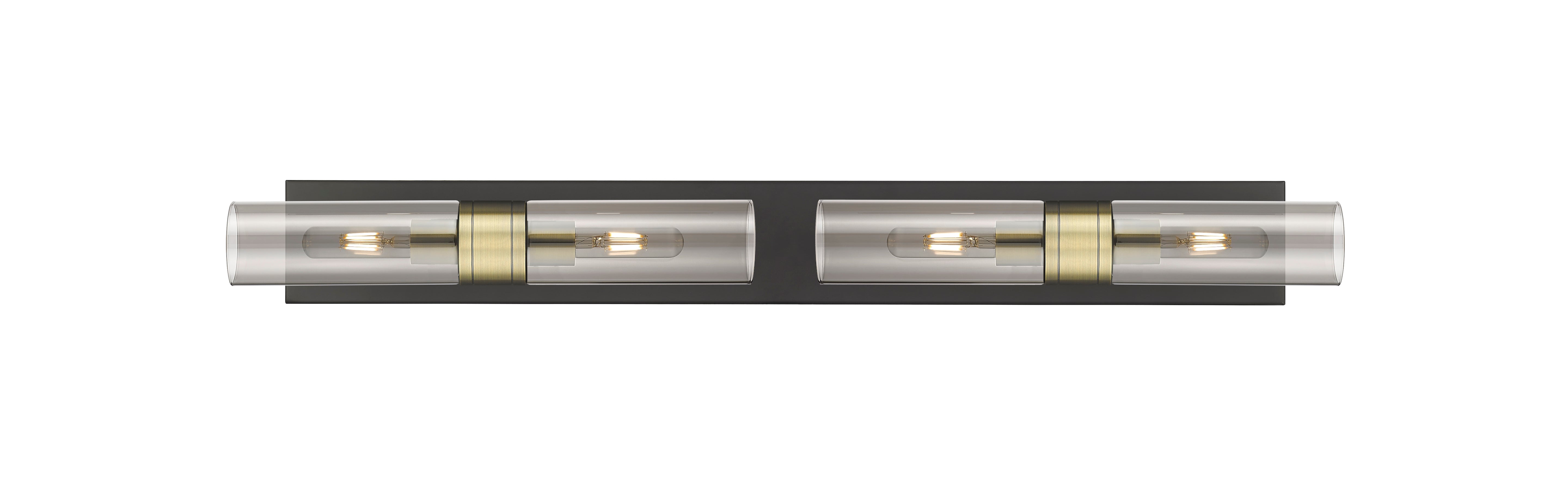 Downtown Urban Linear Bath Vanity Cast Brass