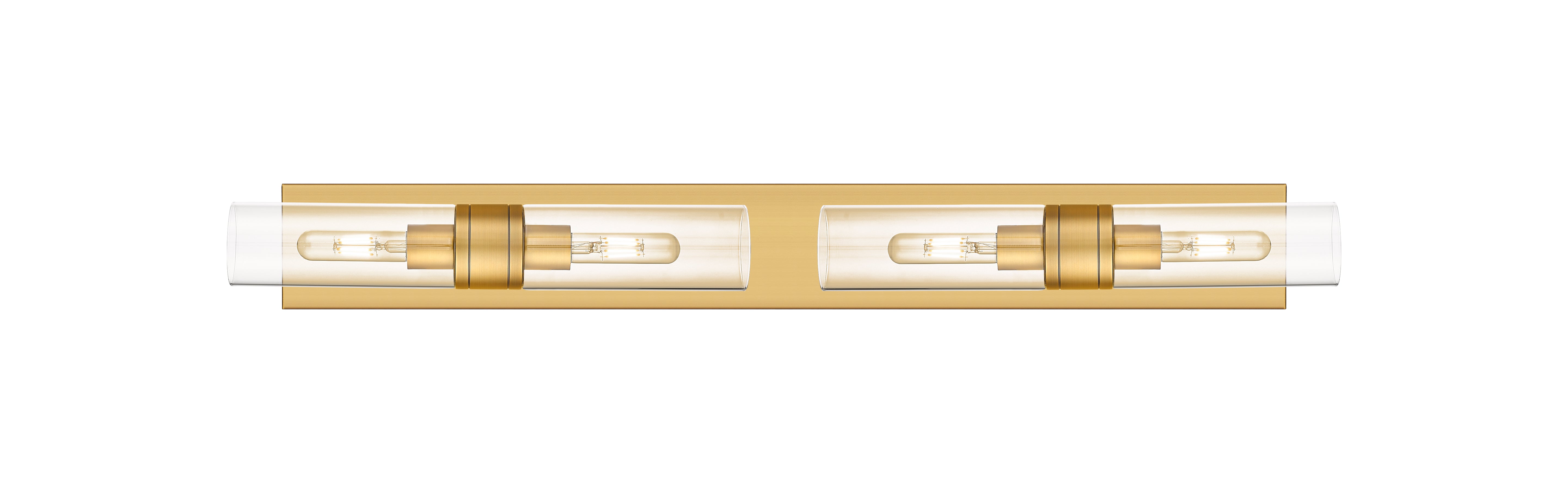 Downtown Urban Linear Bath Vanity Cast Brass