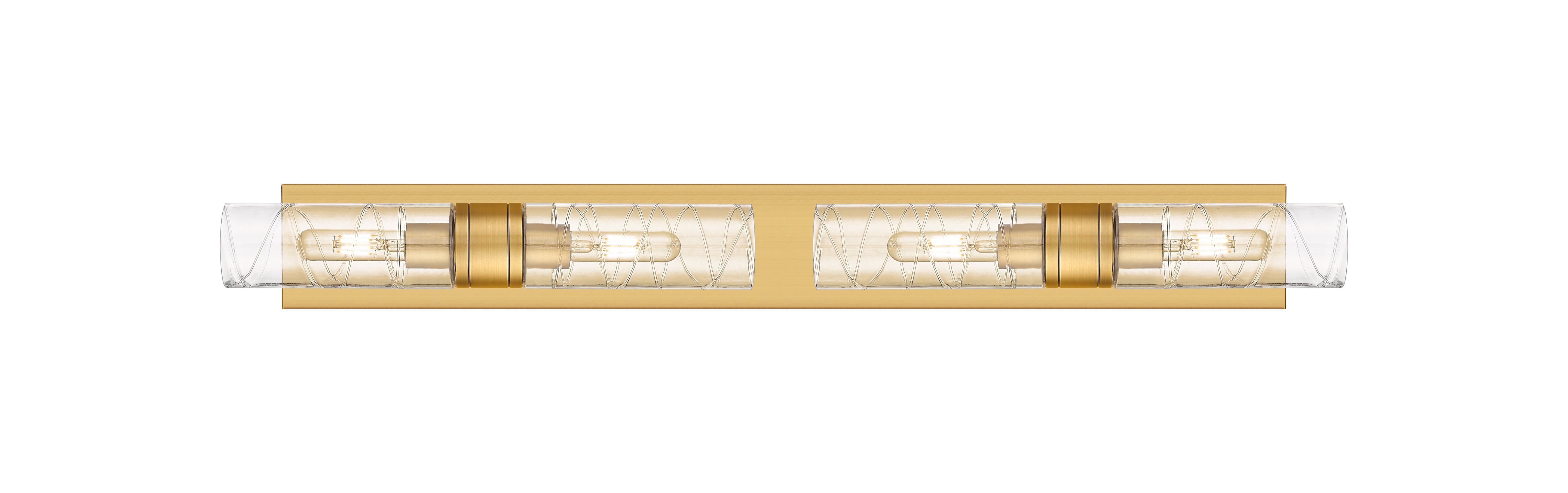 Downtown Urban Linear Bath Vanity Cast Brass