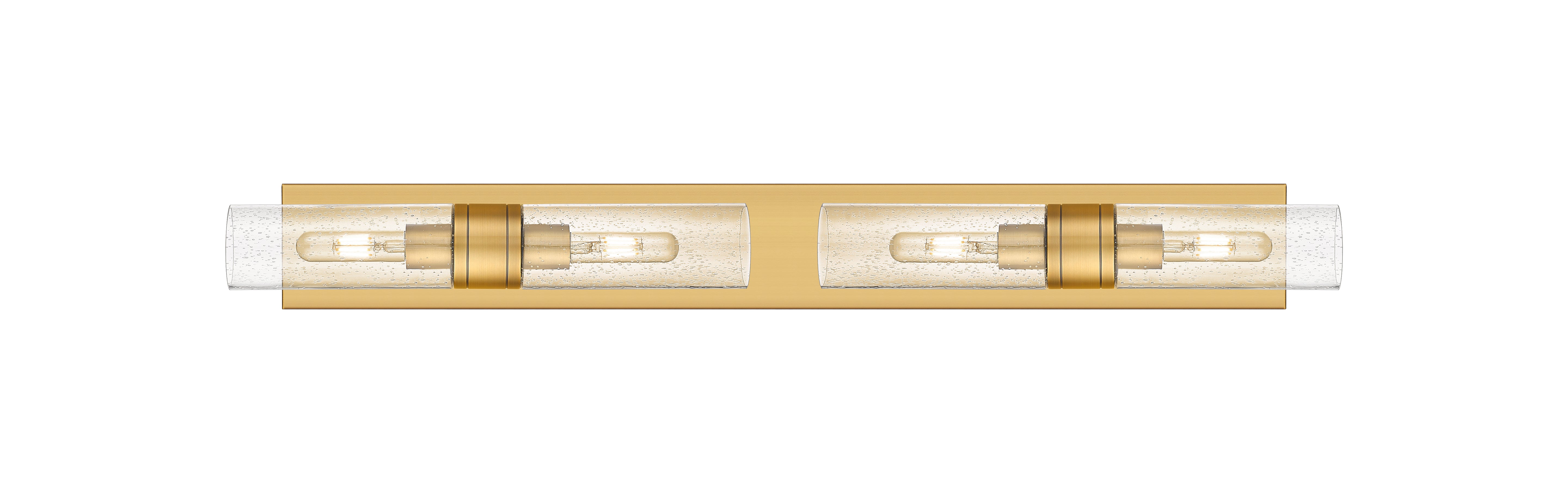 Downtown Urban Linear Bath Vanity Cast Brass