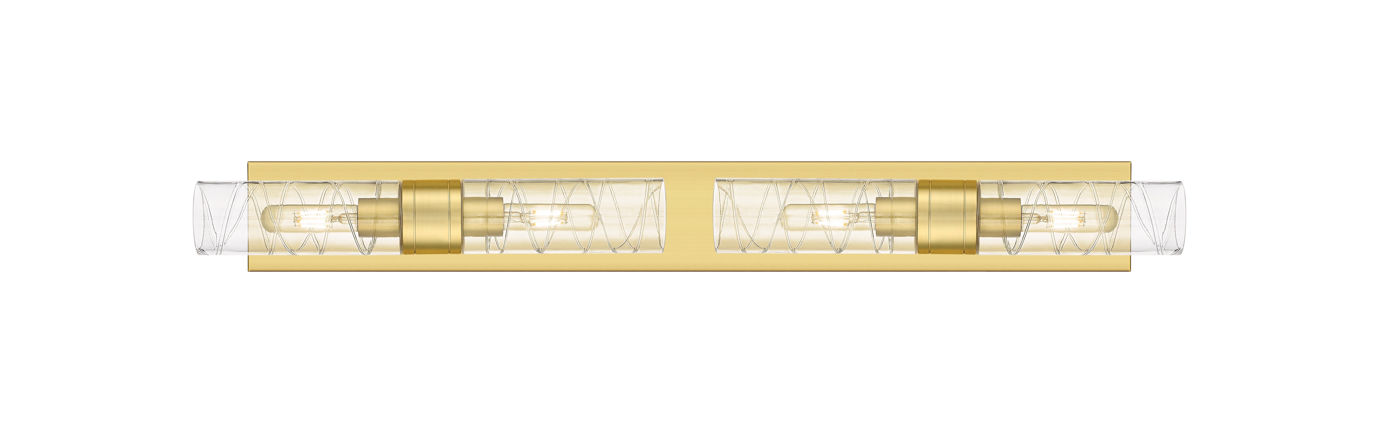 Downtown Urban Linear Bath Vanity Cast Brass