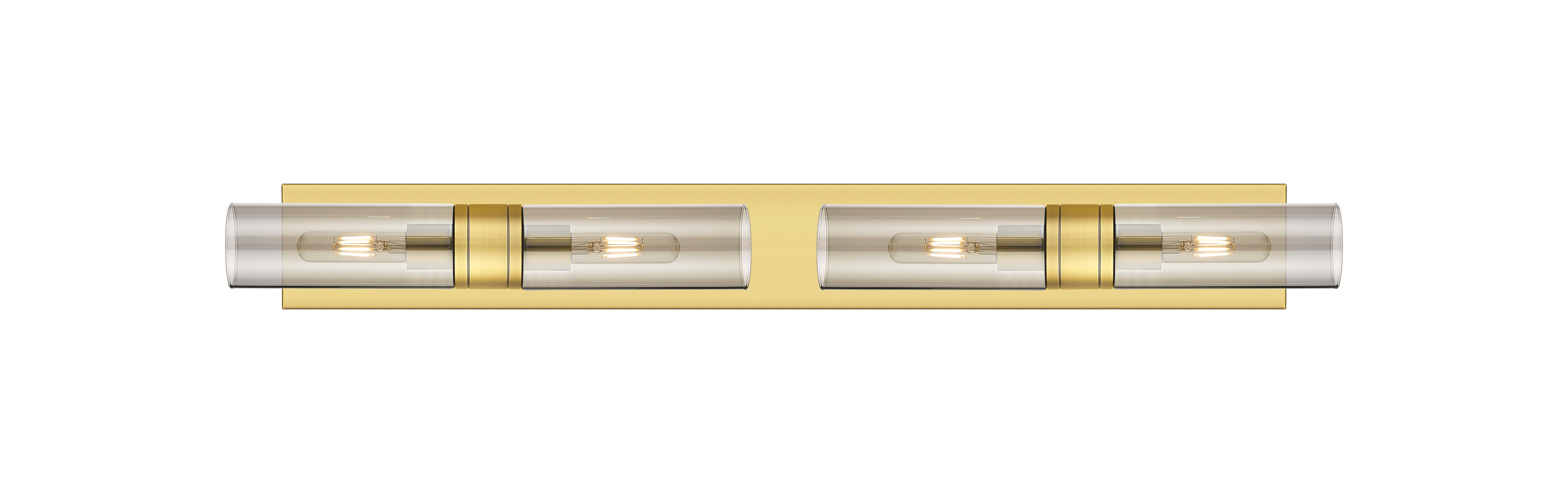 Downtown Urban Linear Bath Vanity Cast Brass