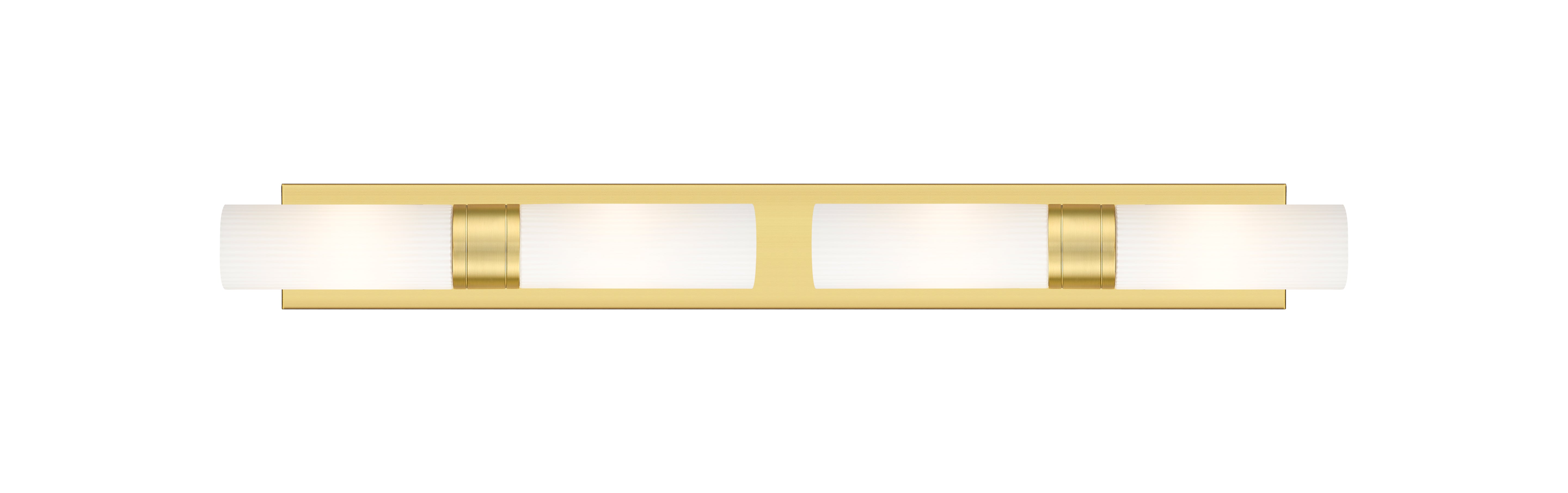 Downtown Urban Linear Bath Vanity Cast Brass