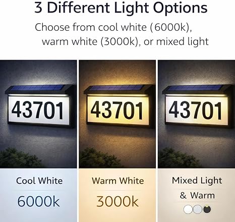 Outdoor Waterproof IP65 Solar Address Sign