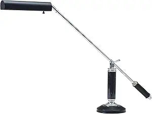 21-inch Grand Piano Black Chrome Desk Lamp