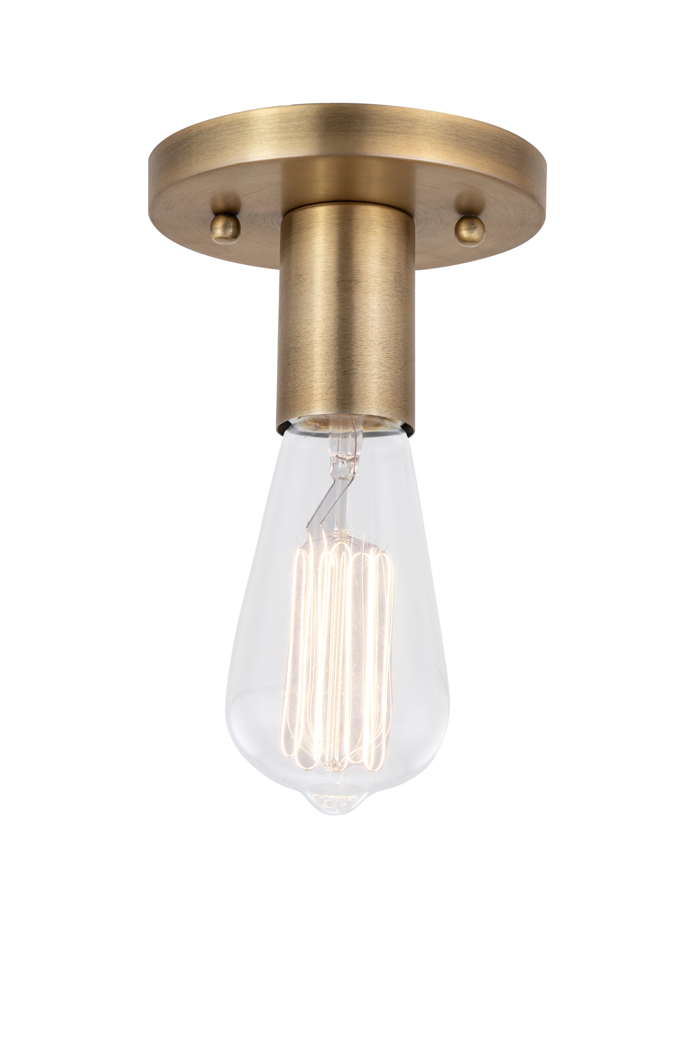 Auralume Semi-Flush Mount Satin Nickel