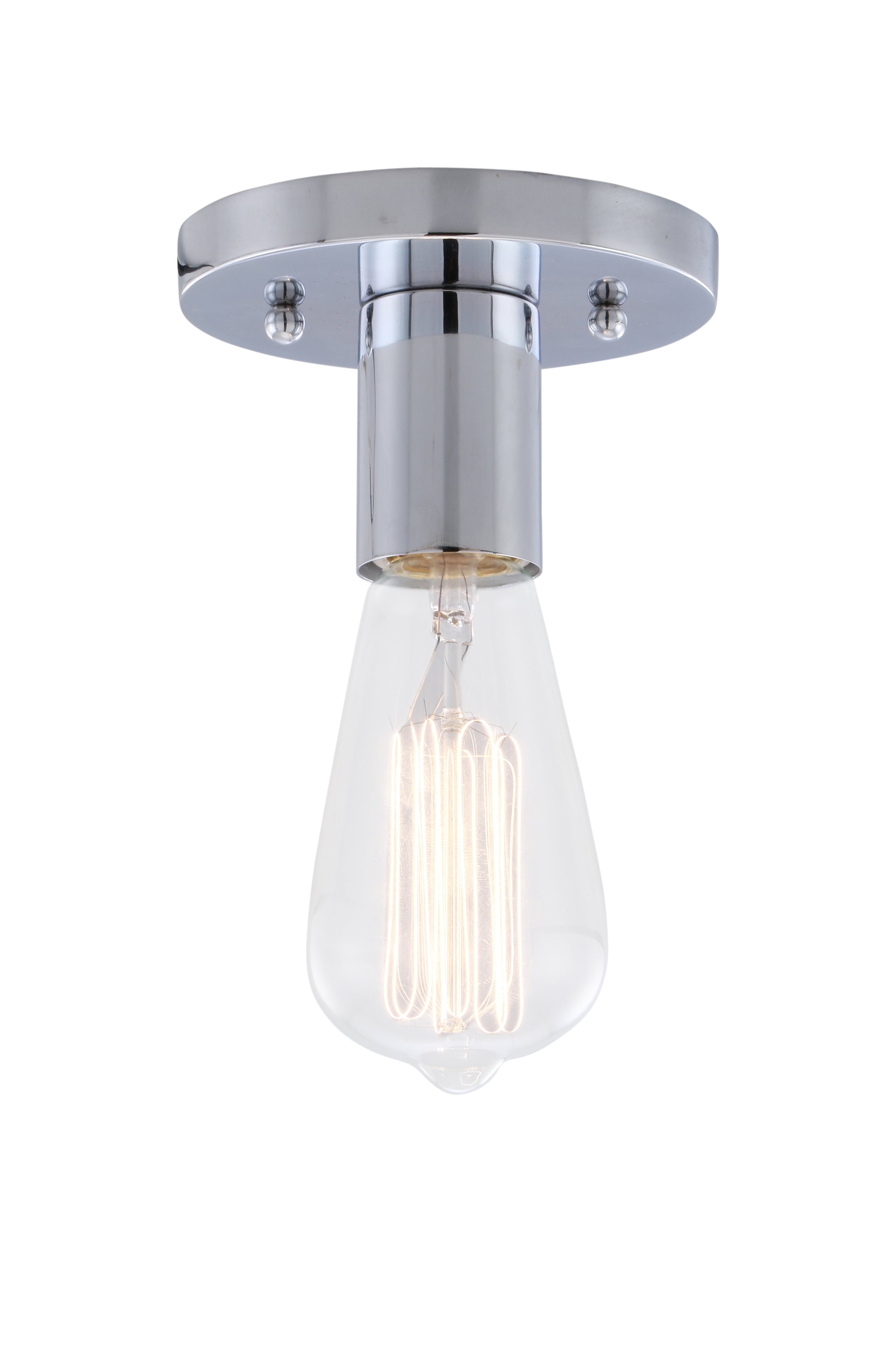 Auralume Semi-Flush Mount Satin Nickel
