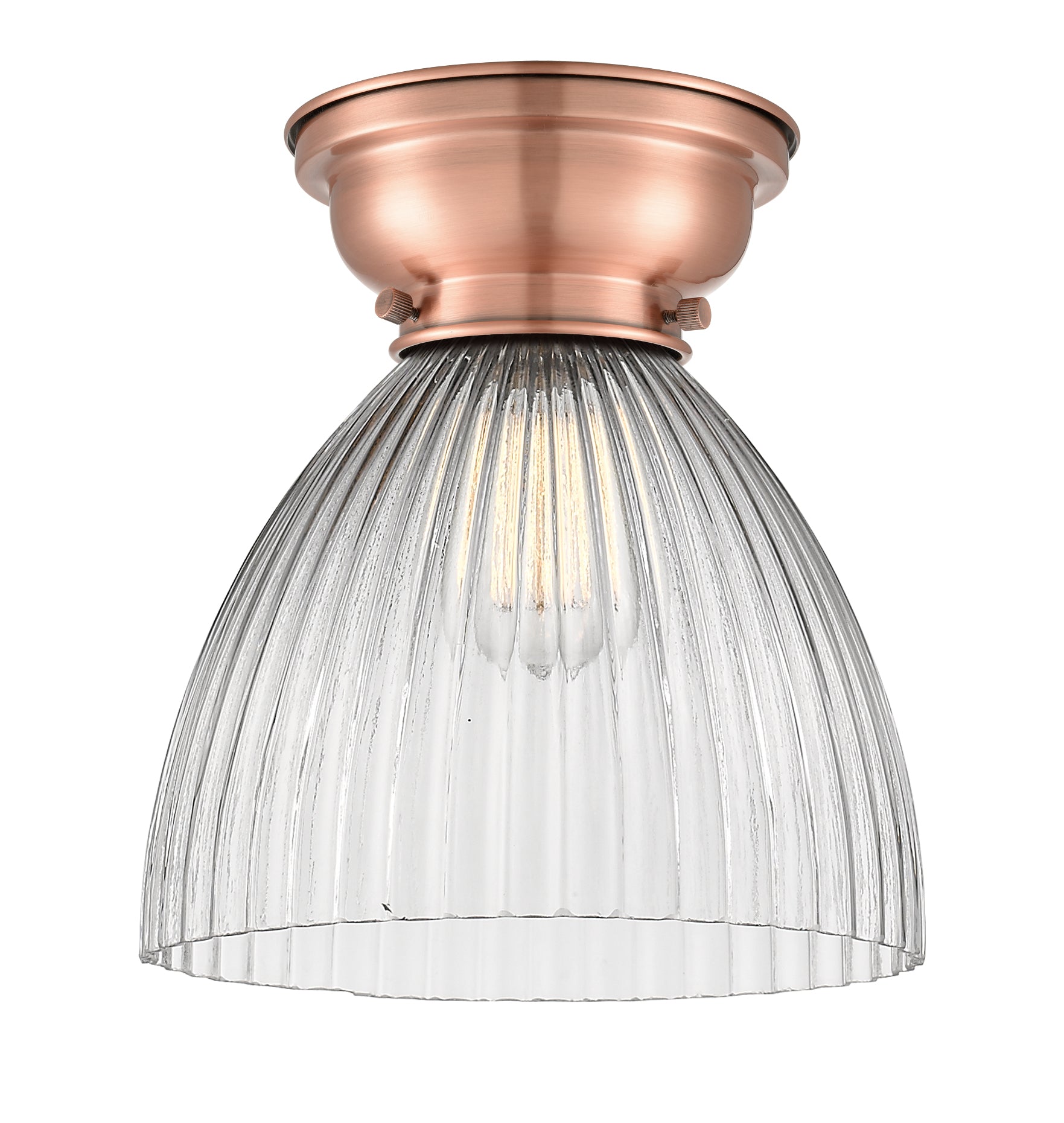 Franklin Flush Mount Satin Nickel Glass