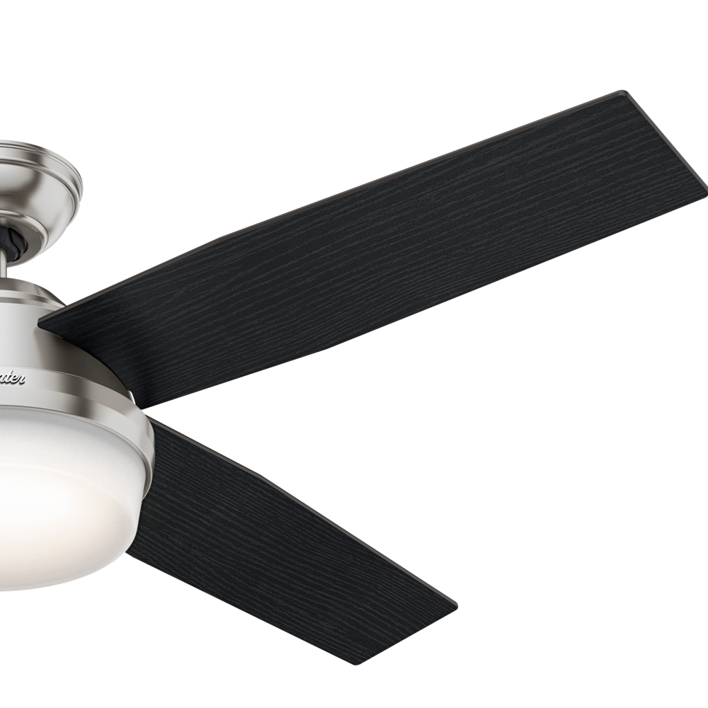 52 inch Dempsey Brushed Nickel Ceiling Fan with LED Light Kit and Handheld Remote