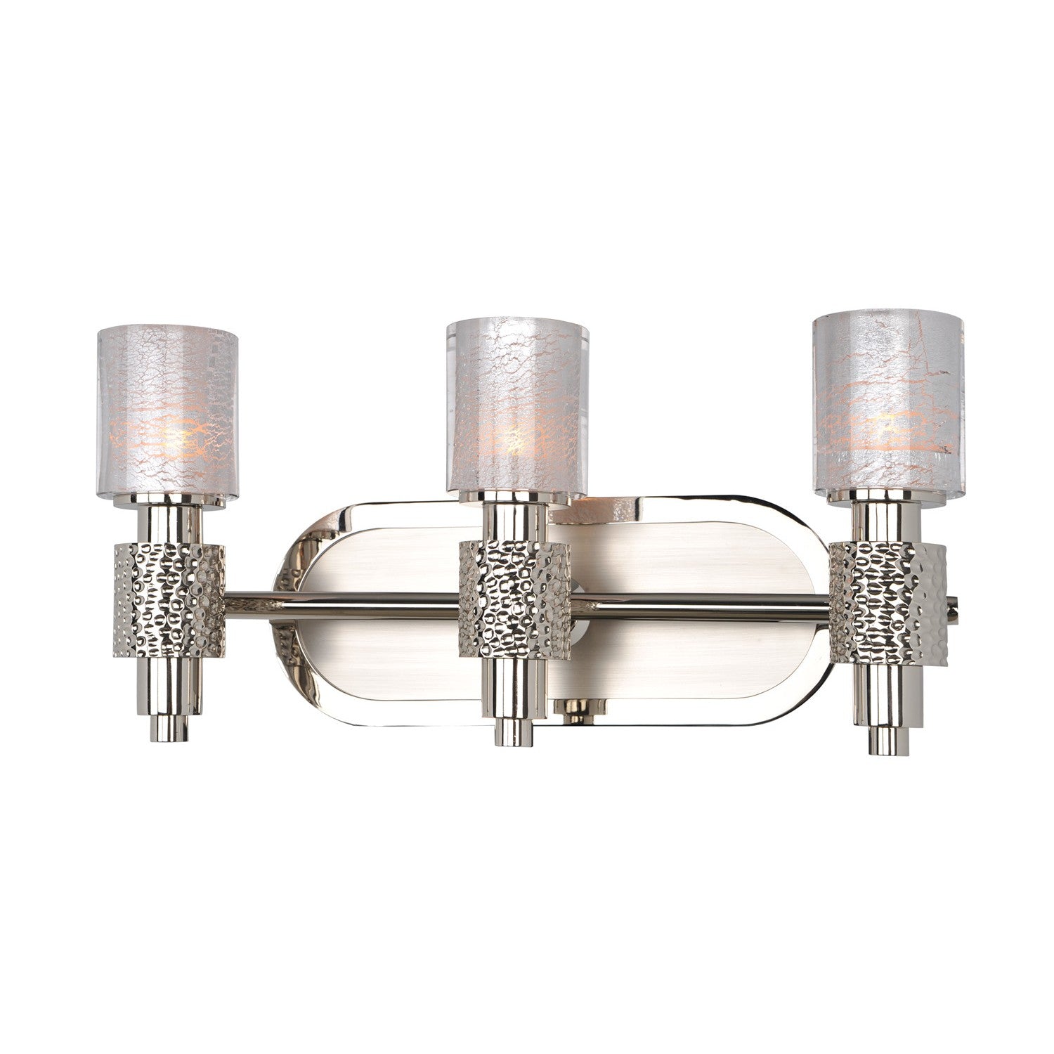 18'' Ashington 3 Light Polished Satin Nickel Vanity Light