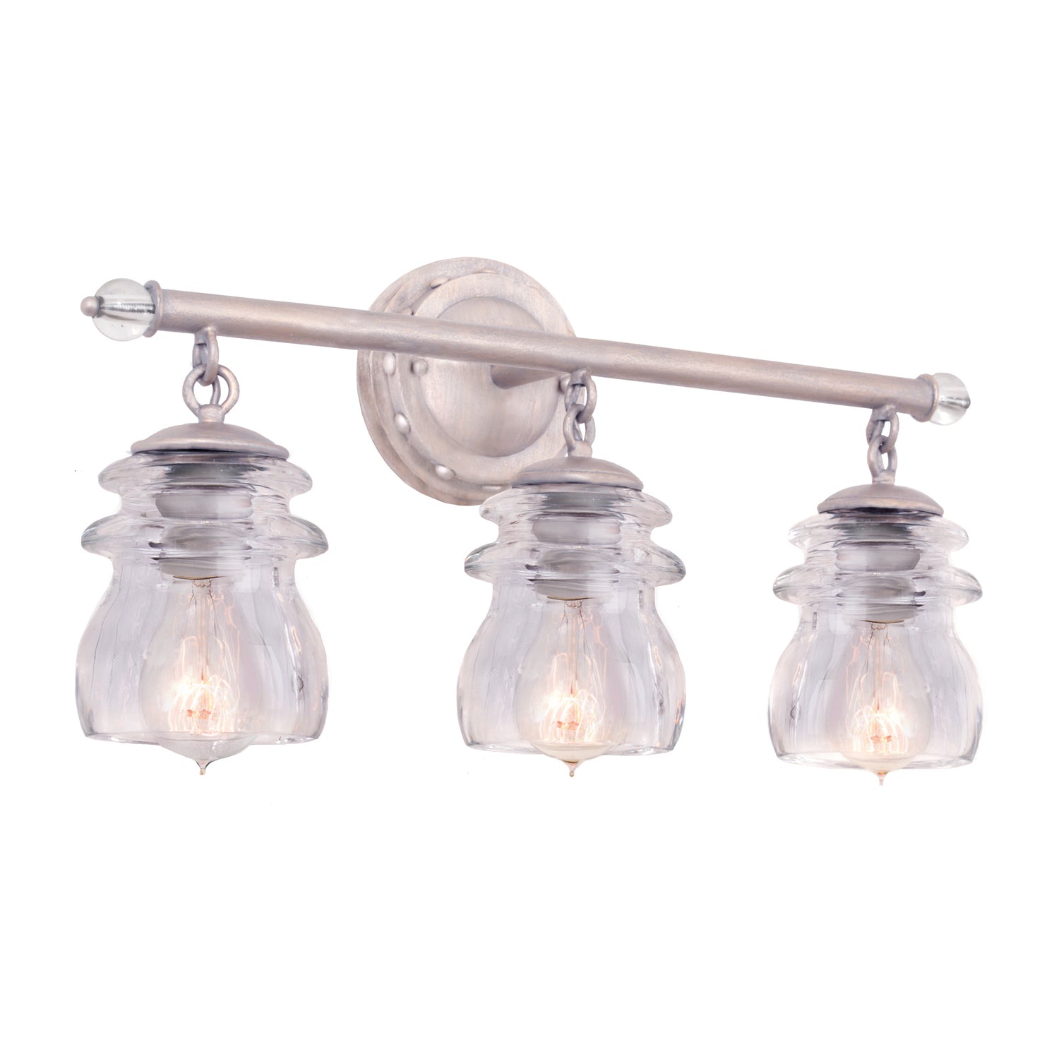 21'' Brierfield 3 Light Pearl Silver Vanity Light