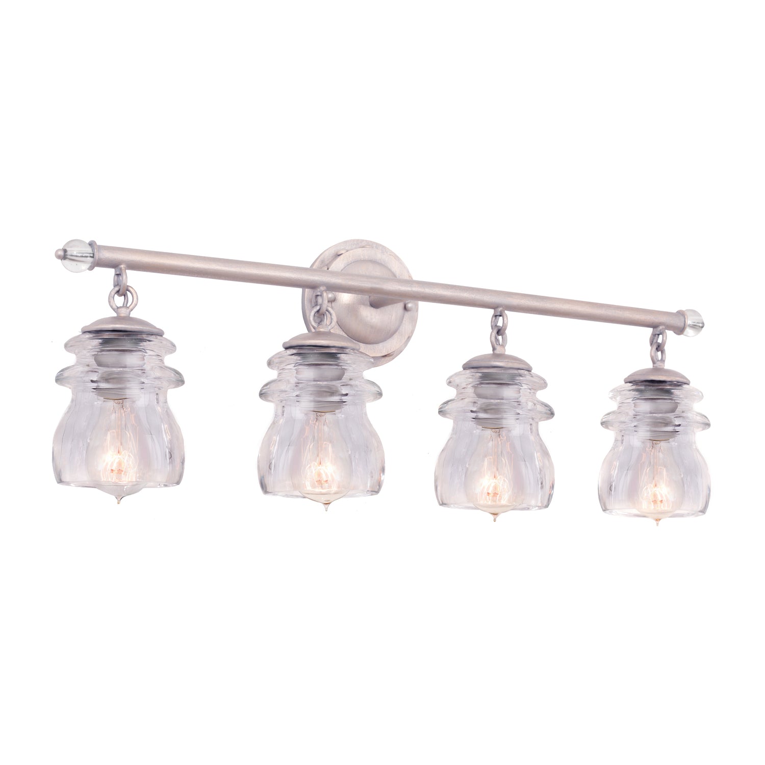 28'' Brierfield 4 Light Pearl Silver Vanity Light