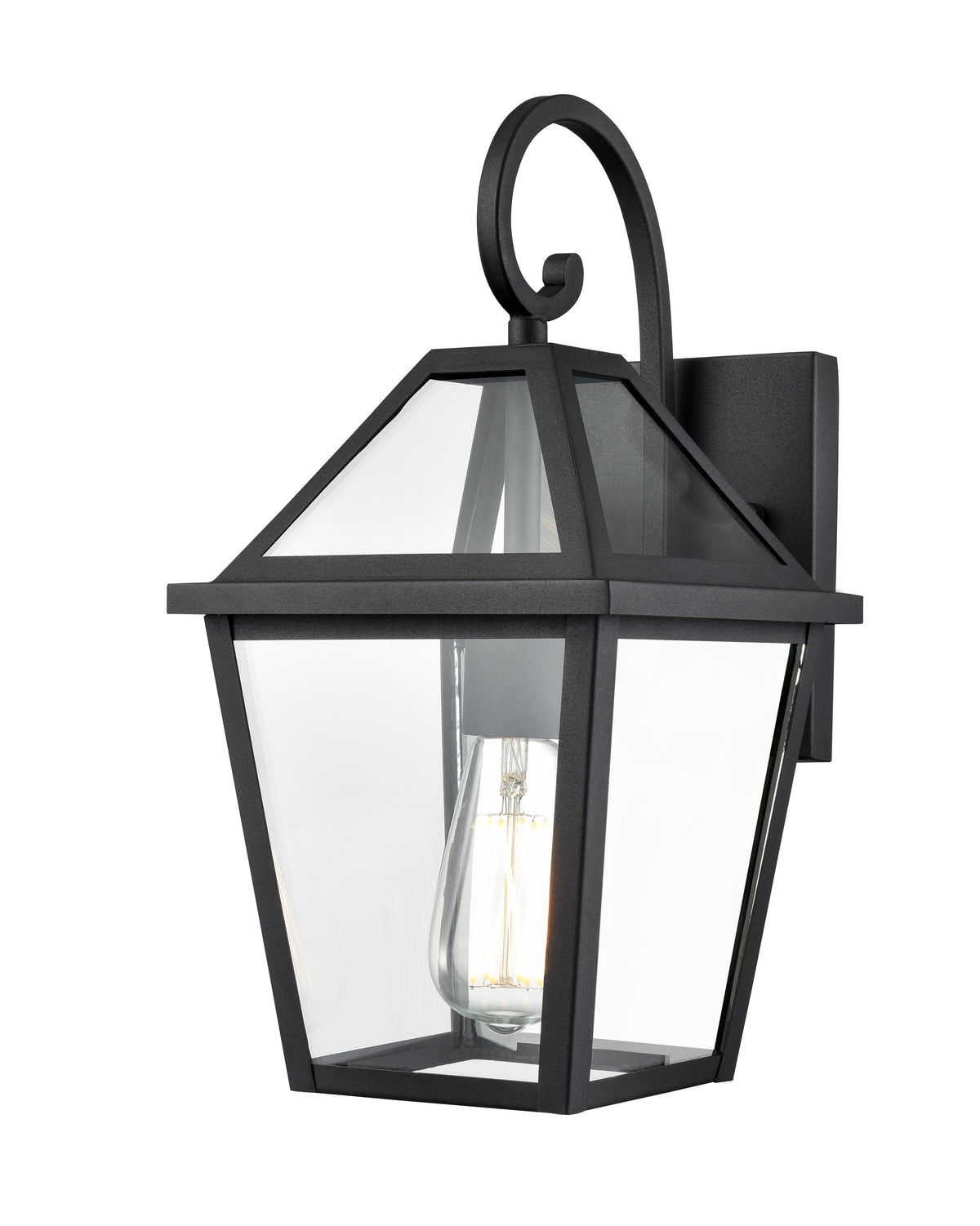 7'' Eston Textured Black 1 Light Wall Sconce