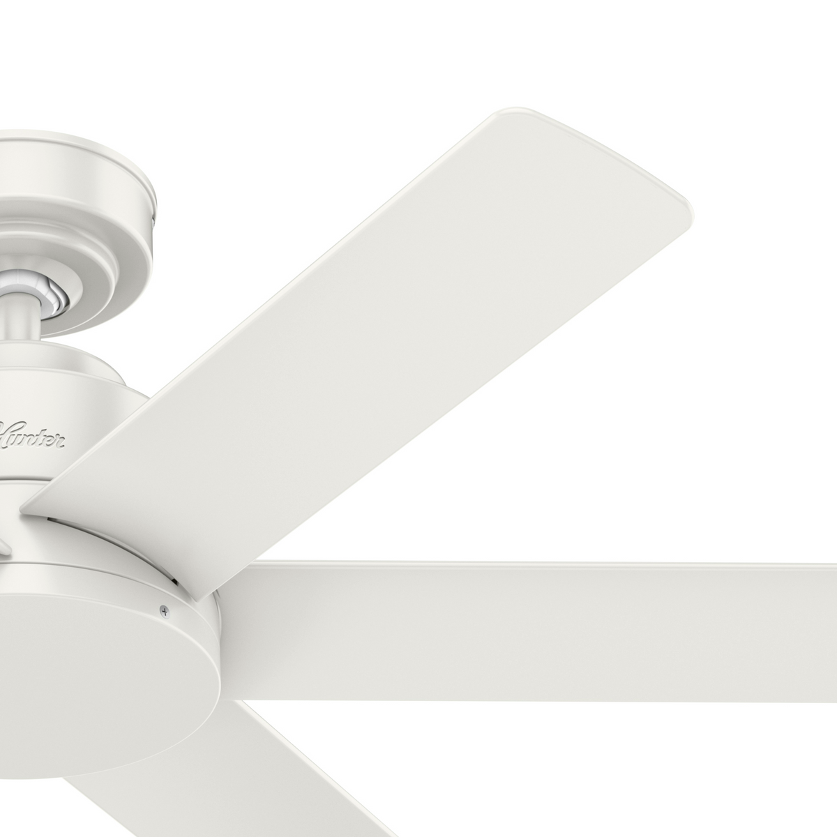 44 inch Kennicott Fresh White Damp Rated Ceiling Fan and Wall Control