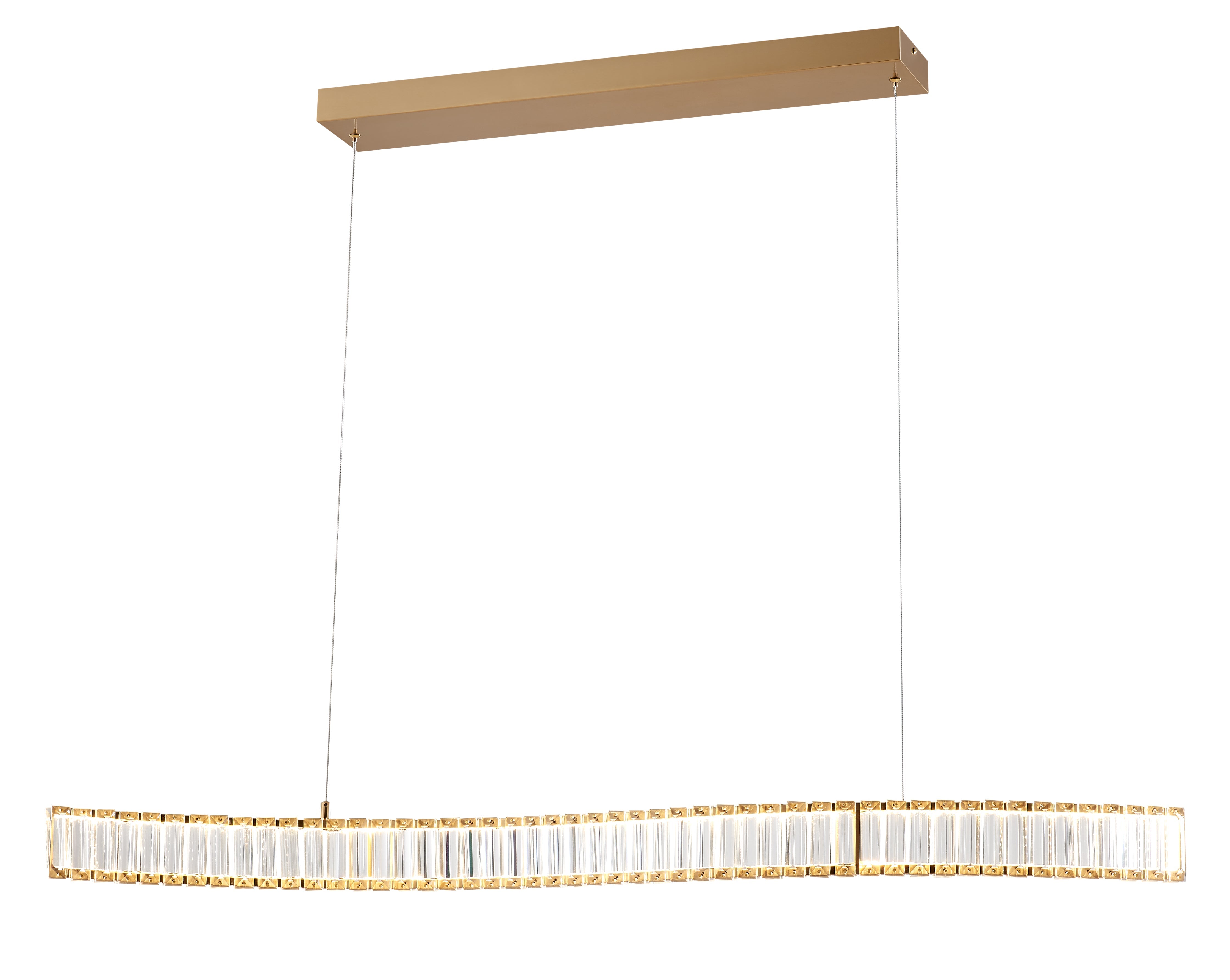 Alexandria Brushed 32 Watts Gold Chandelier
