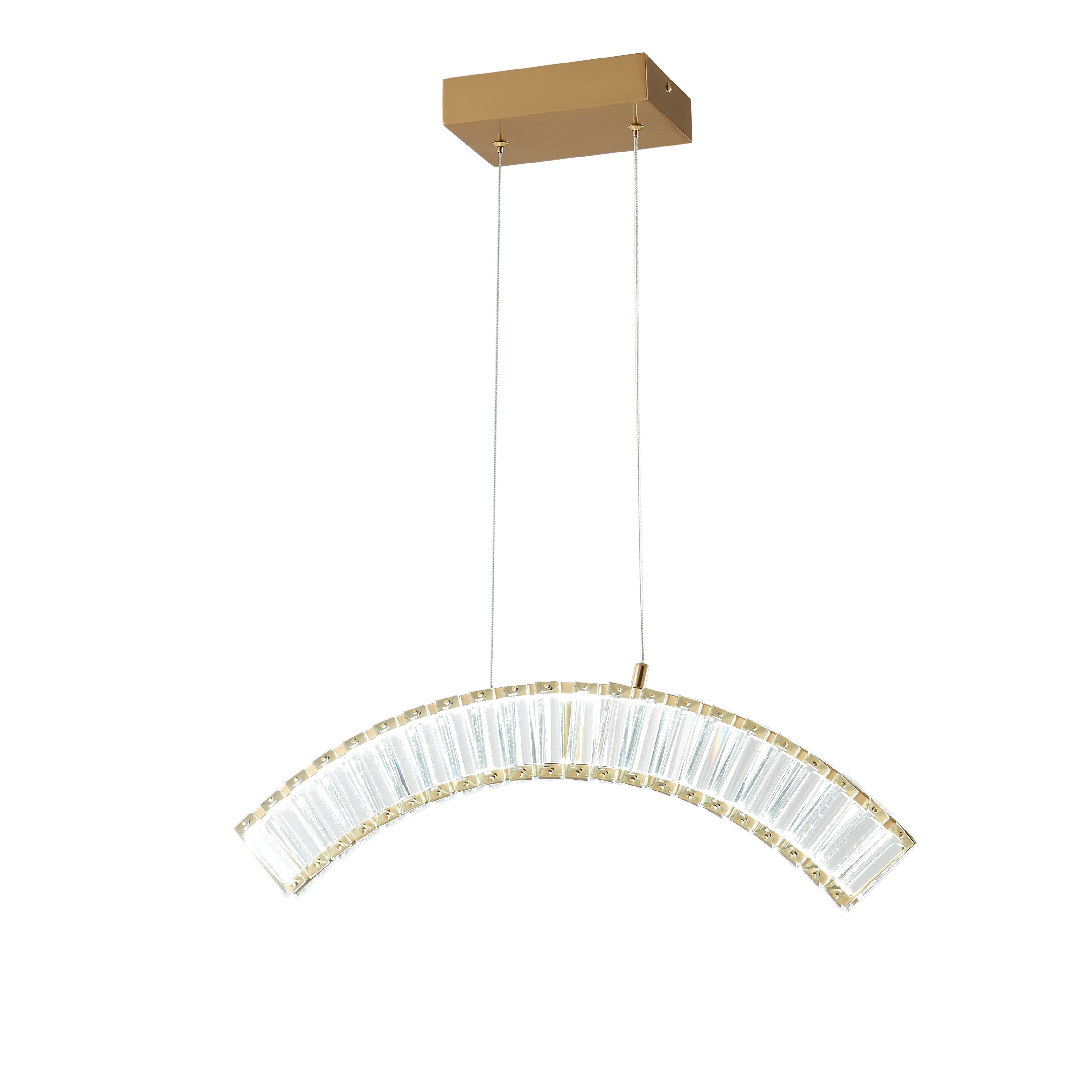 Sanford 1 Light Brushed Gold Chandelier
