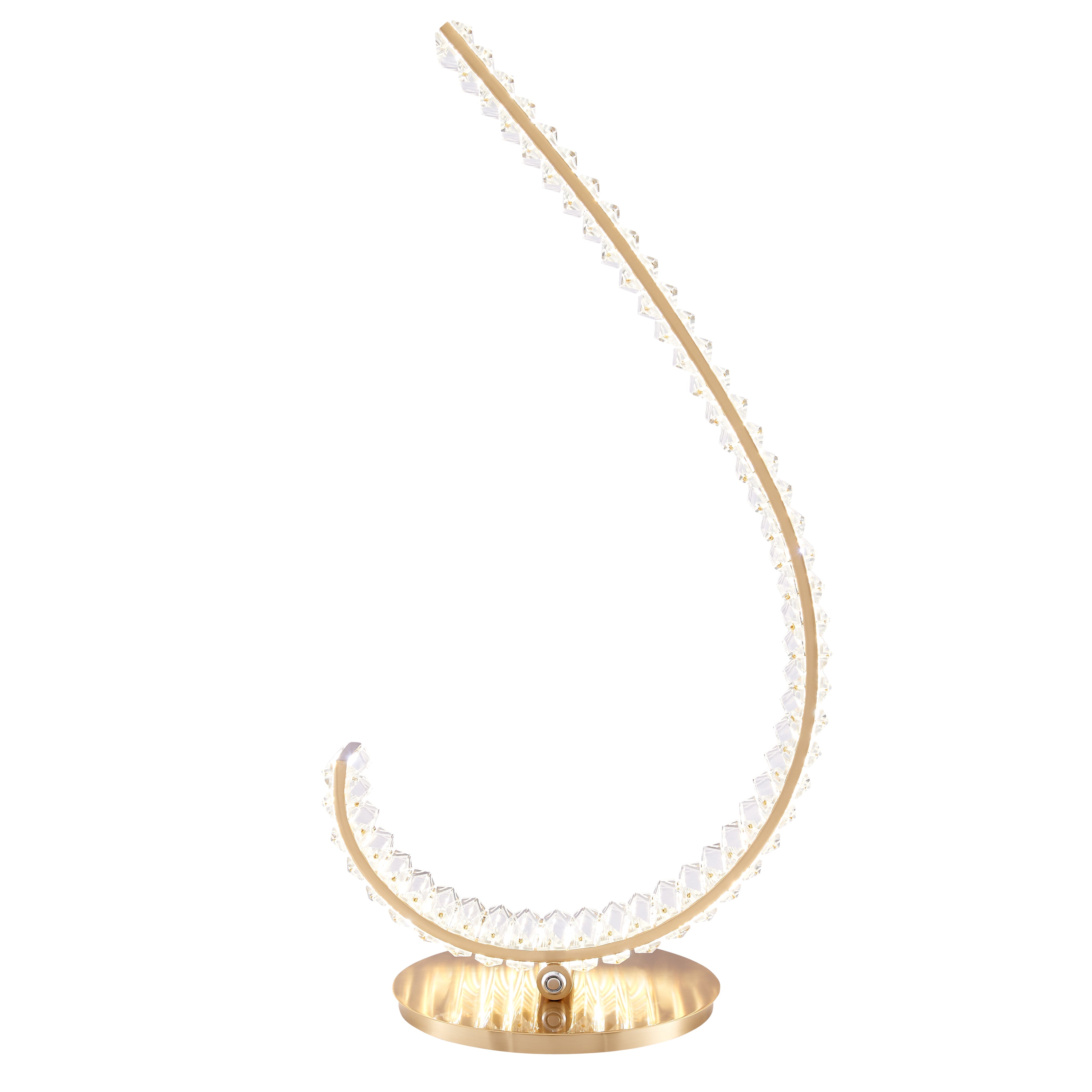 Grace Crystal Table Lamp 16W Touch Dimmable – Gold