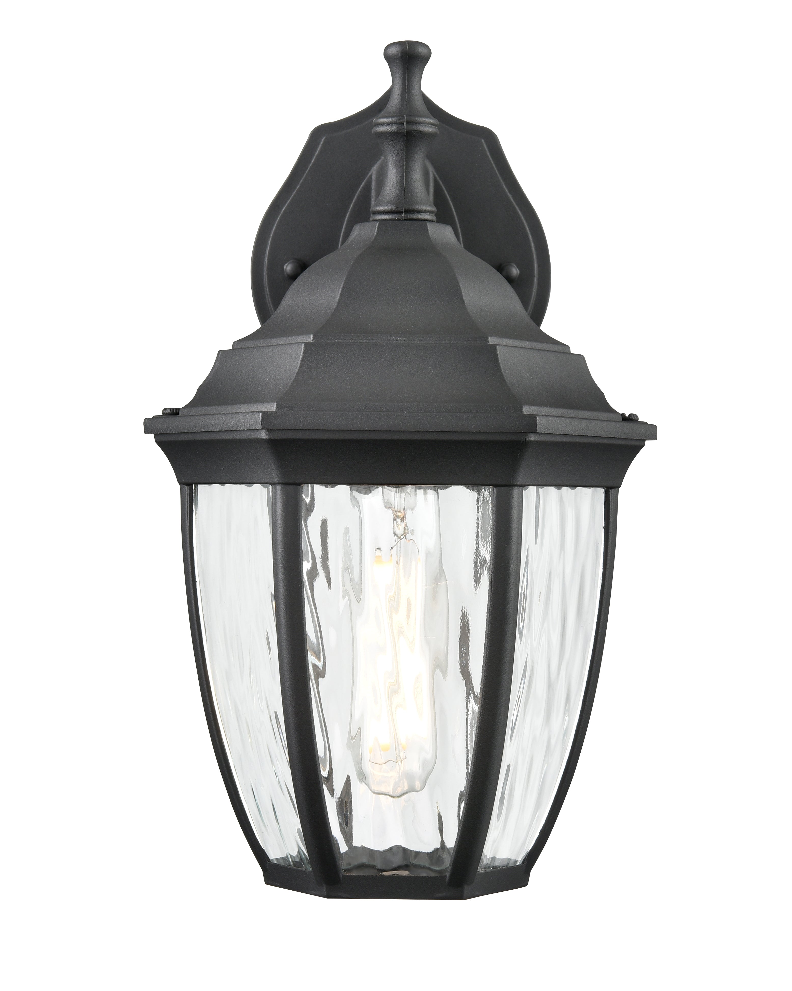 5.66'' Bram Textured Black 1 Light Wall Sconce